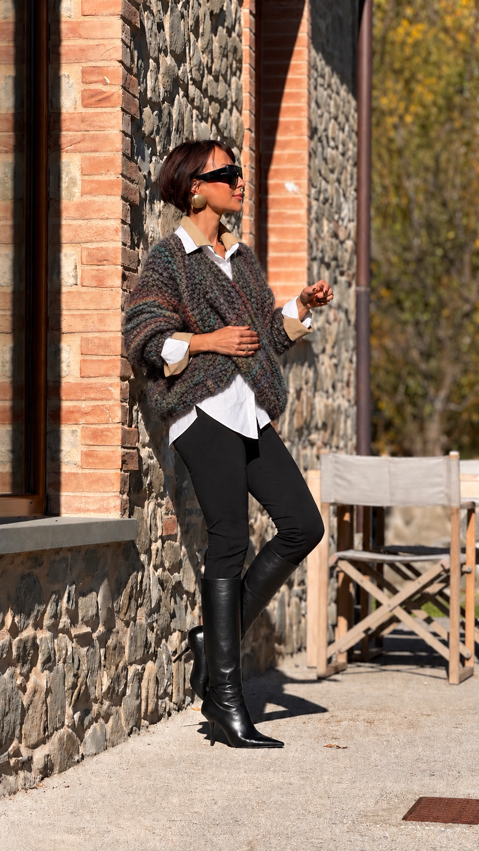 Pull Deborah mixed taupe