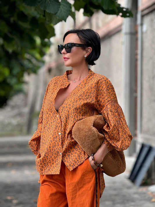 Blouse Lyra leo tangerine