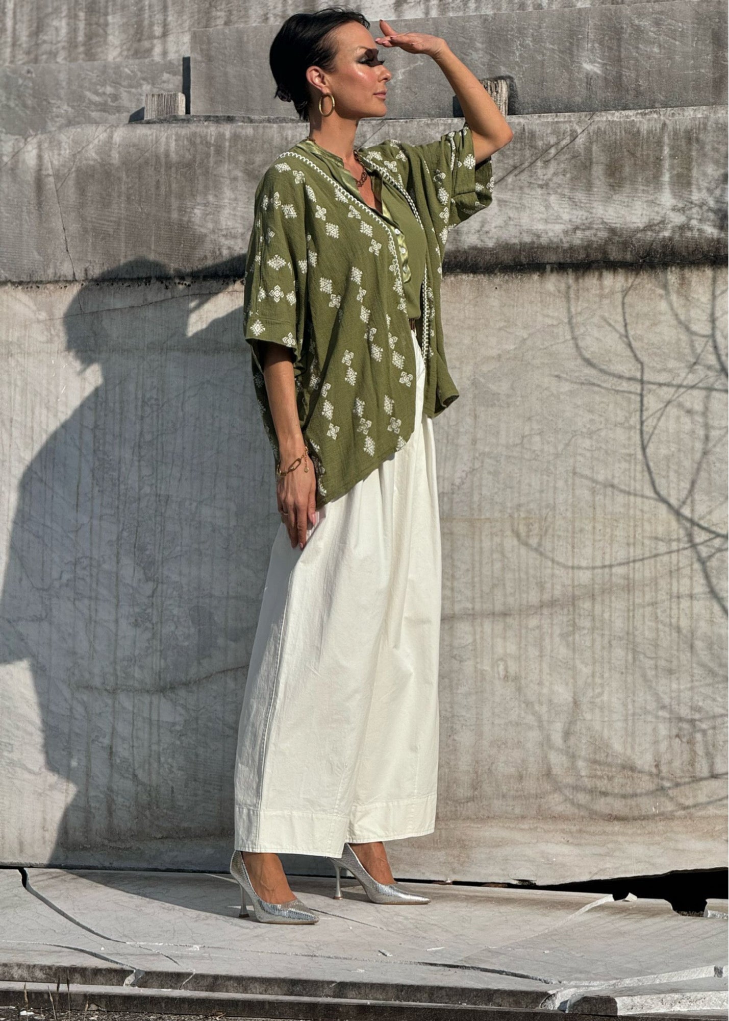 Kimono Caspian verde