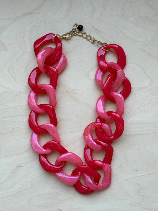 Chain Acrylic Pink