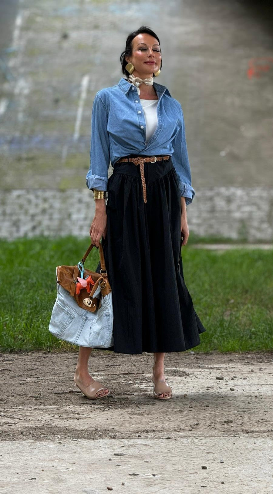 Marie cotton skirt + belt