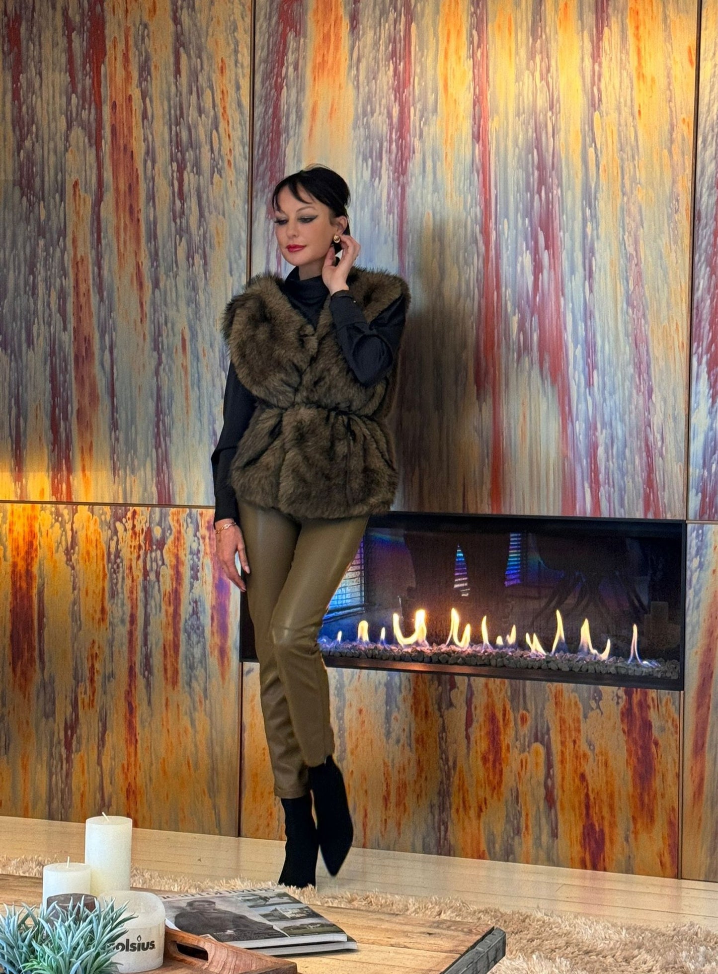 Jacket Giulia faux fur