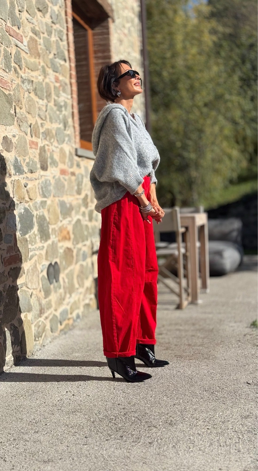 Pants Celia red