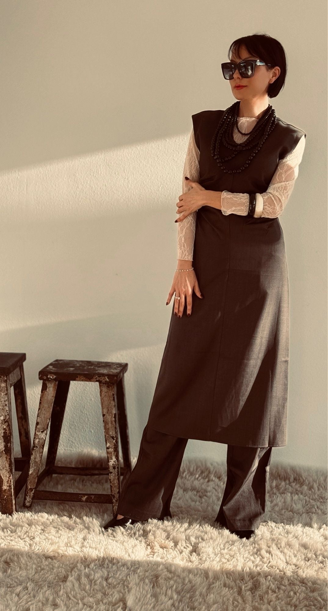 Dress blossom graphite