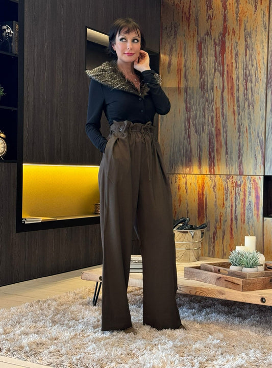 Pants Giulia mid brown