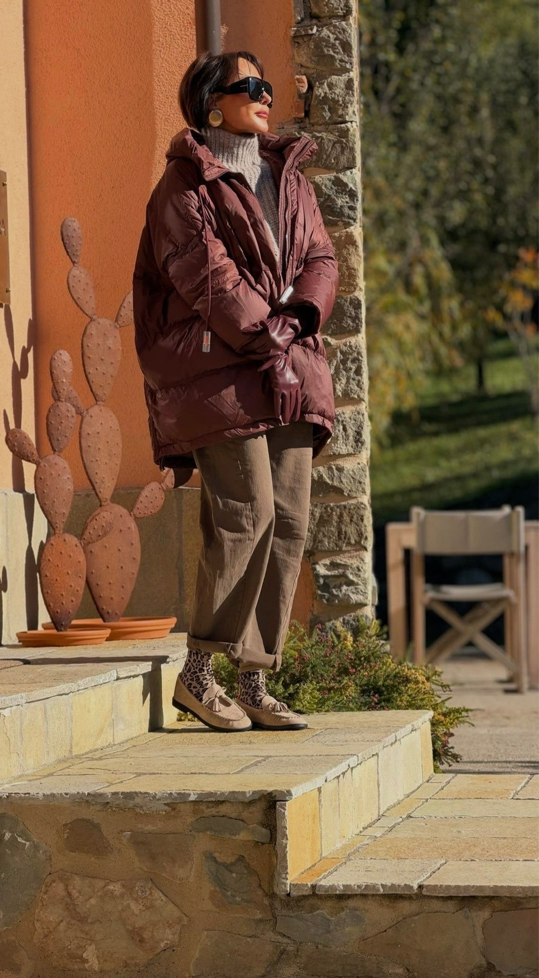 Coat duck choco