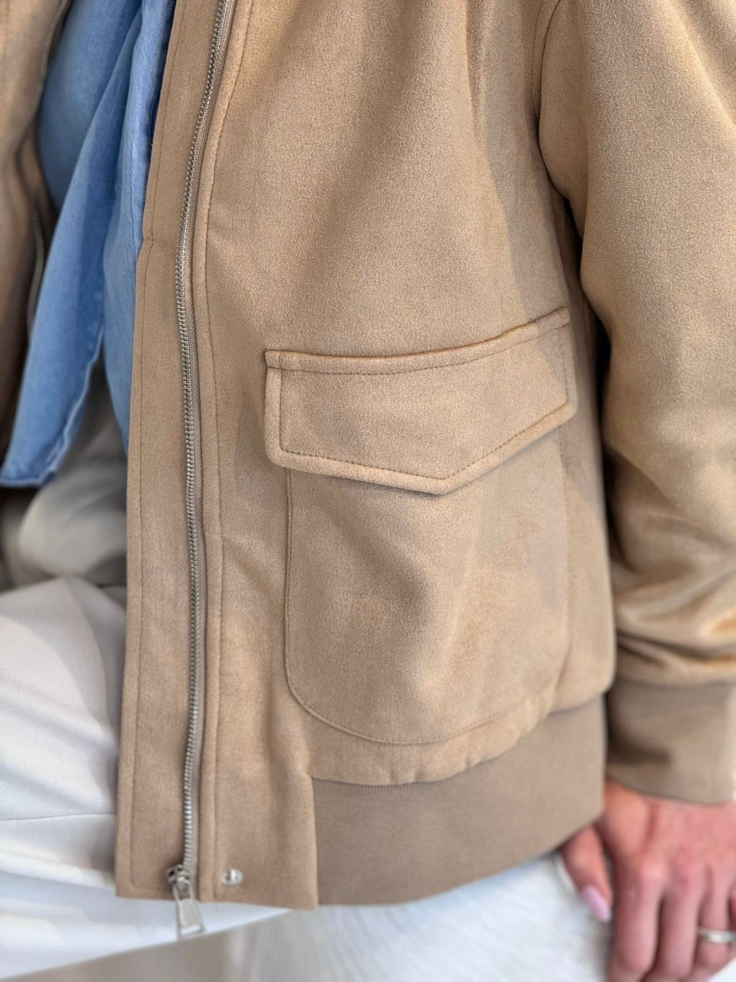 Jacket Suedine Earth