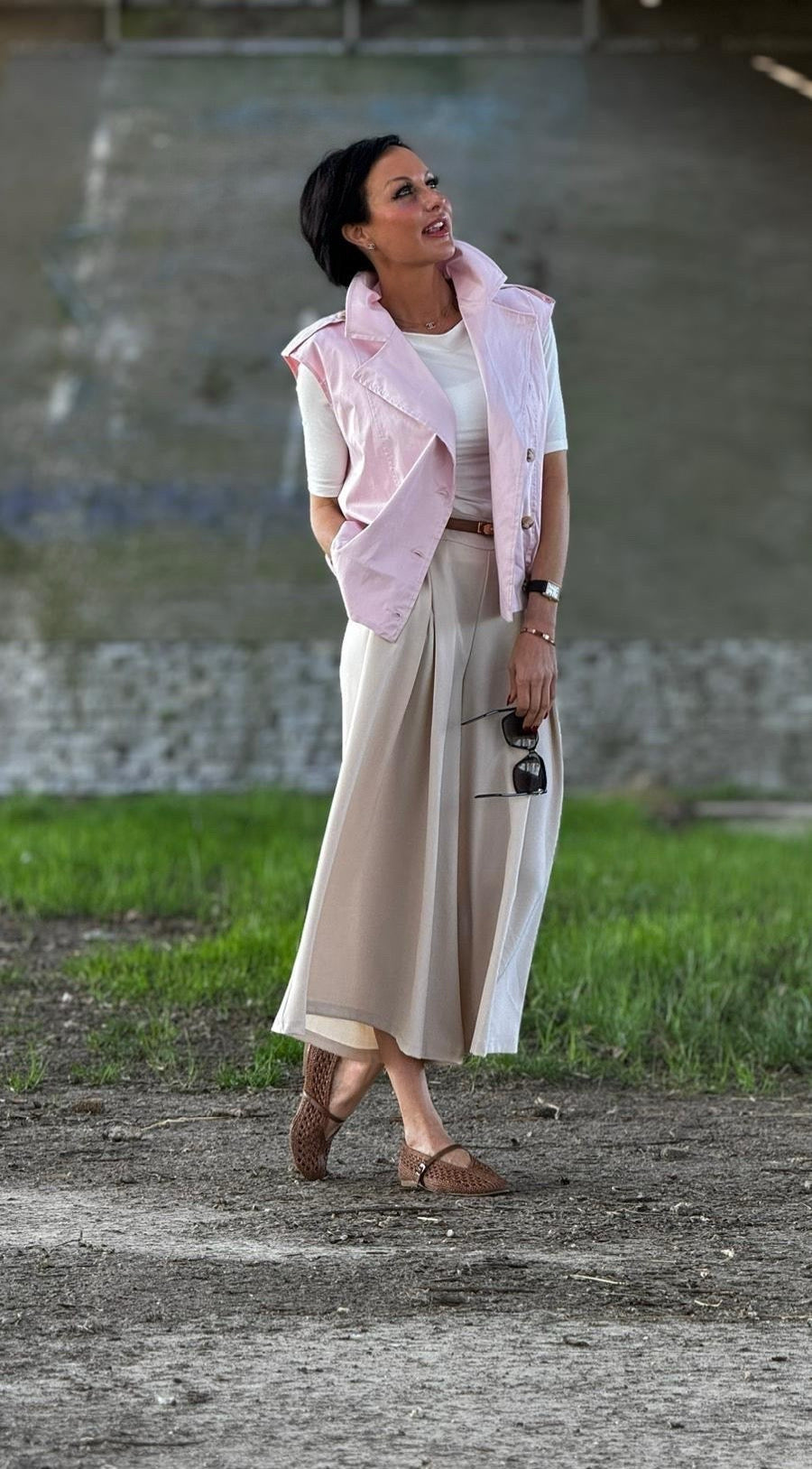 Trench Billie no arms pink