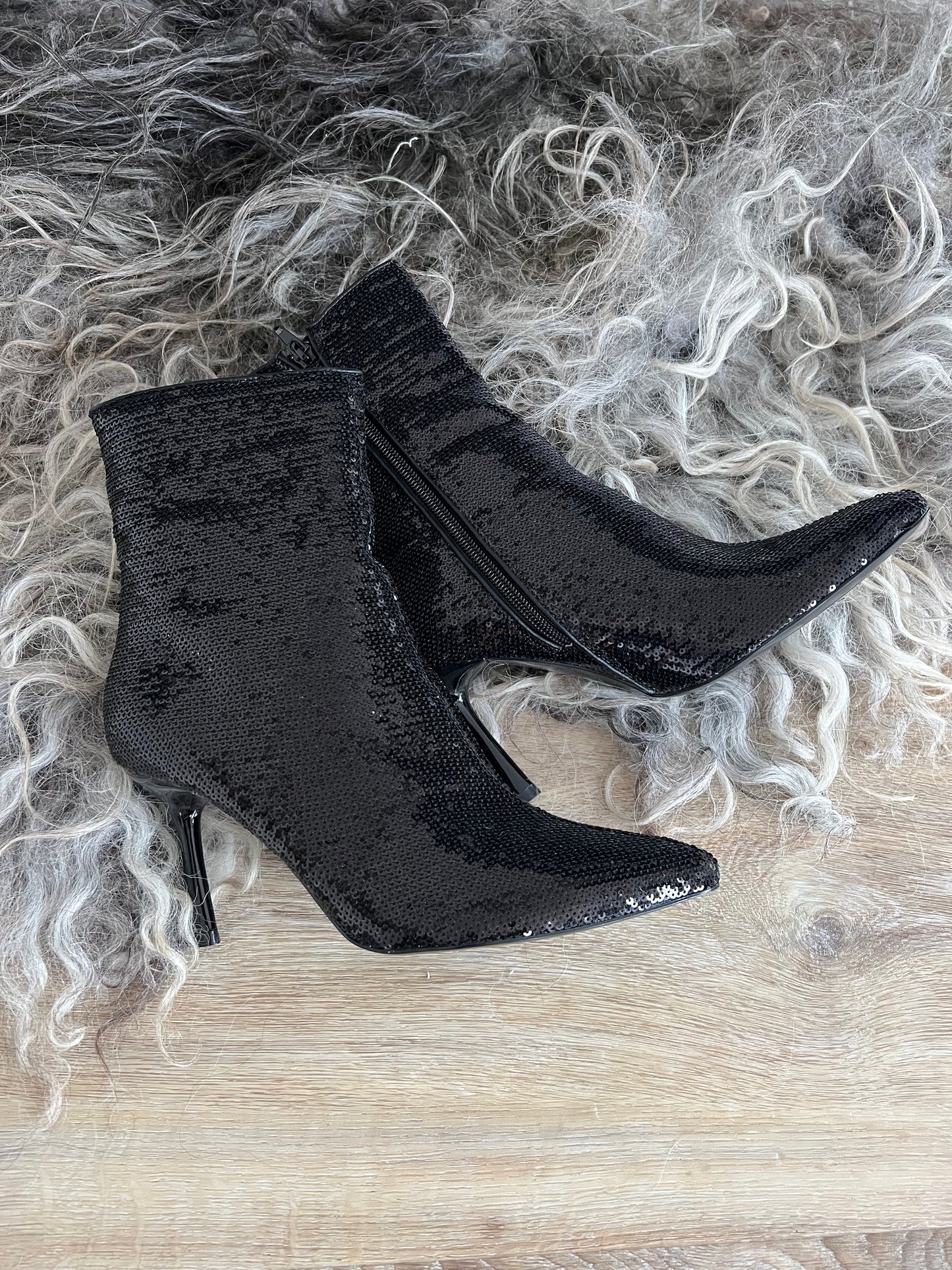 Boots sequins nero