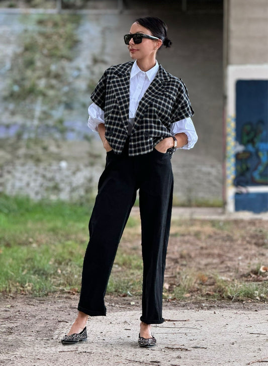 Pants jeans balloon black