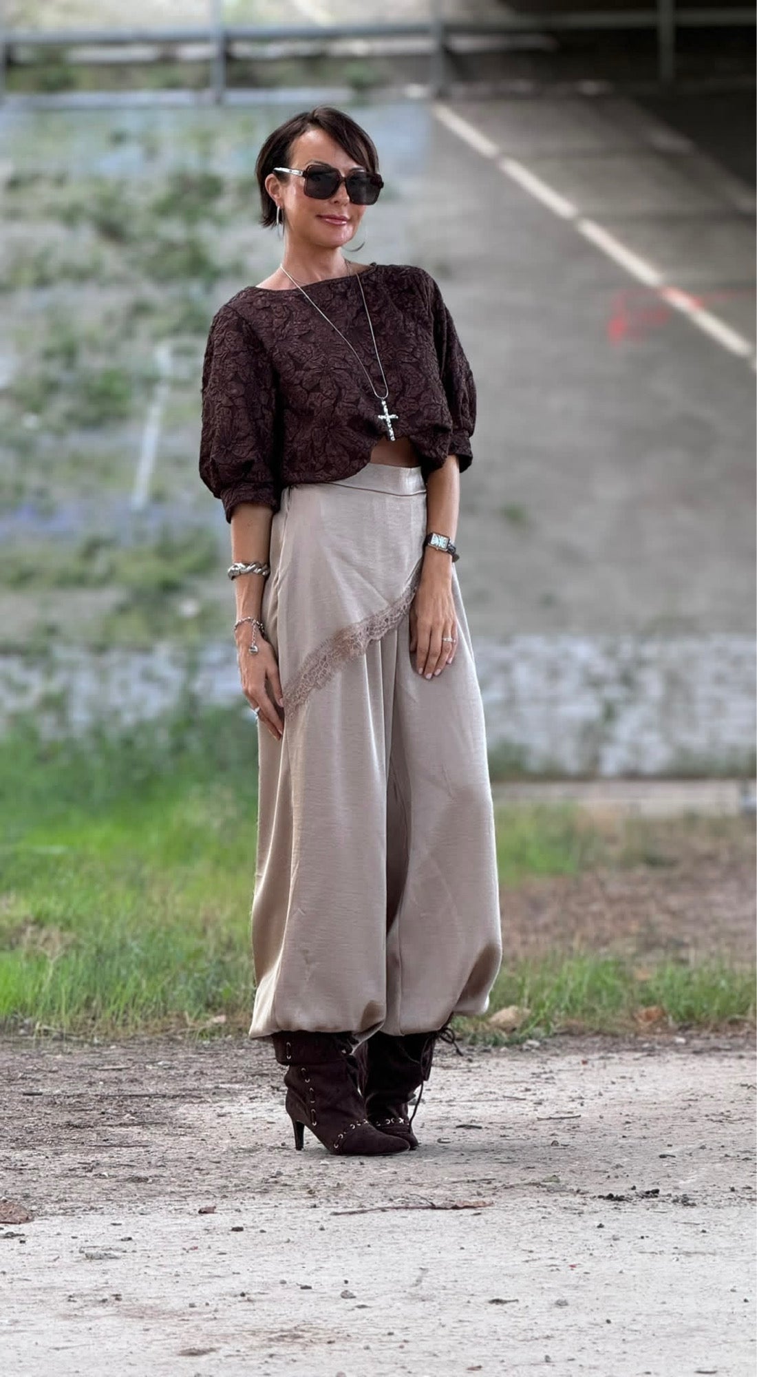 Pants Donna sand