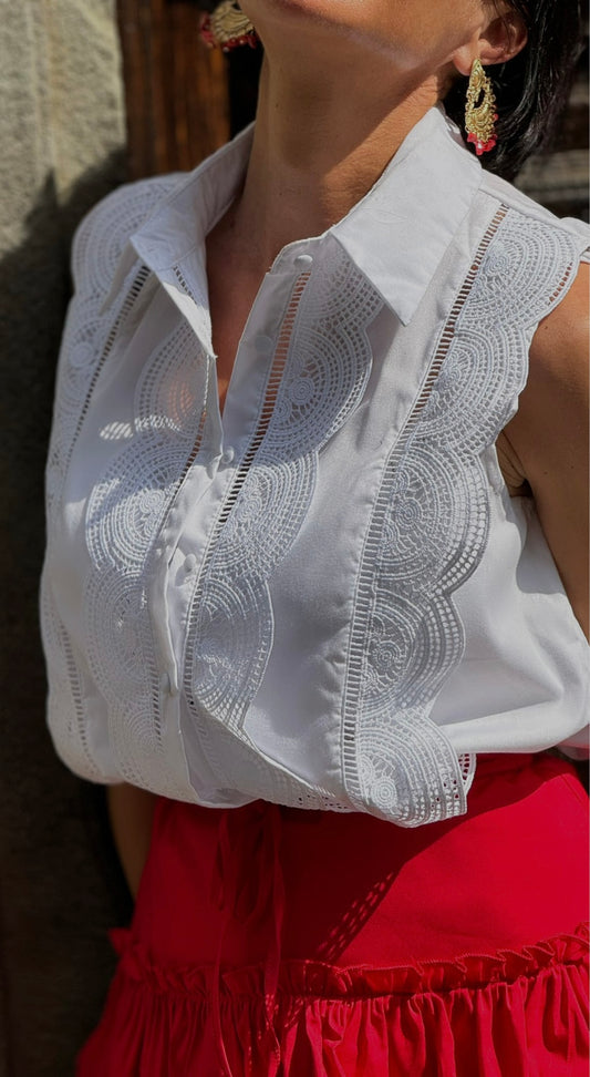 Blouse Rubi uni white
