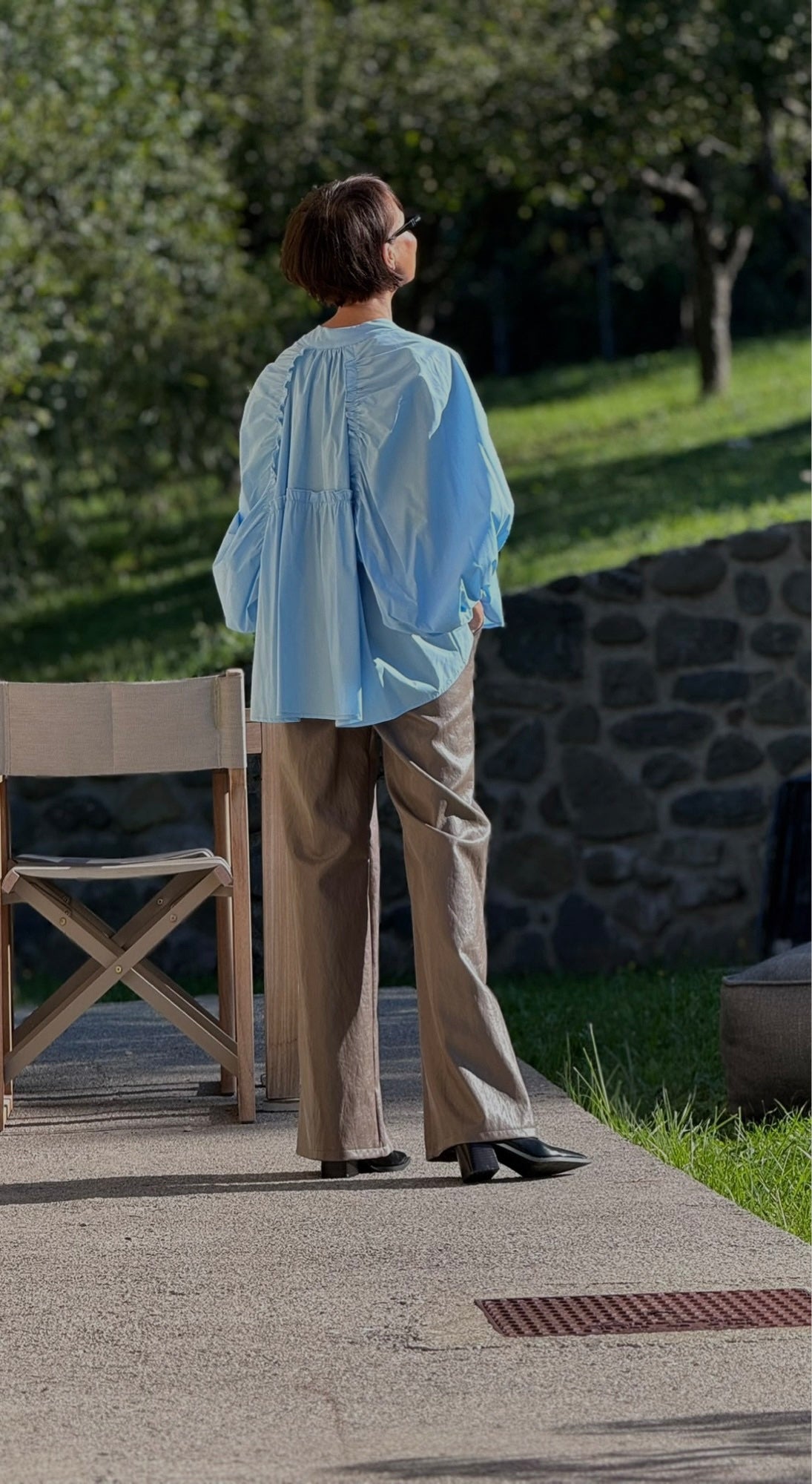 Blouse Vero wide blue