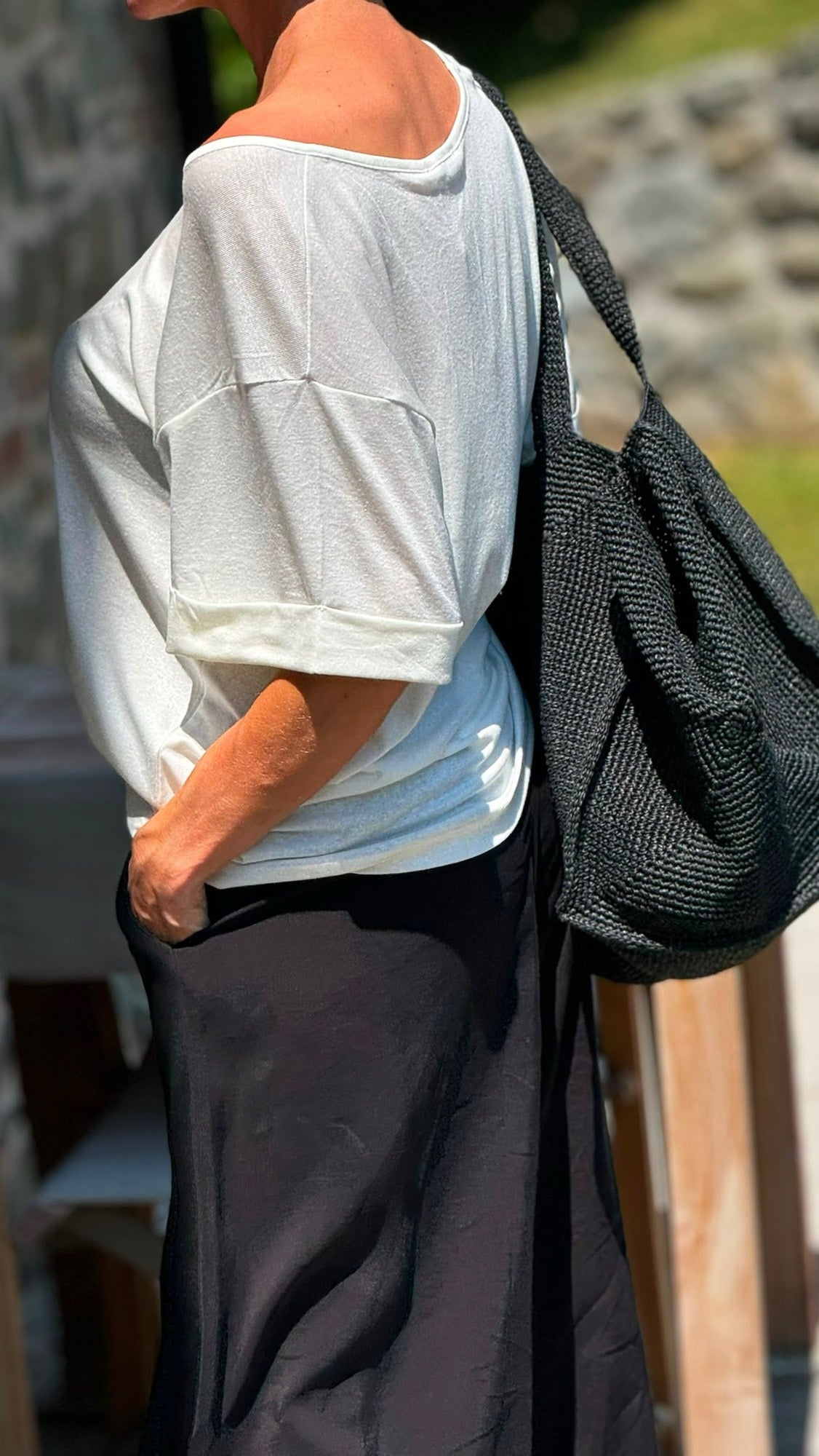 Tee Anna linen white
