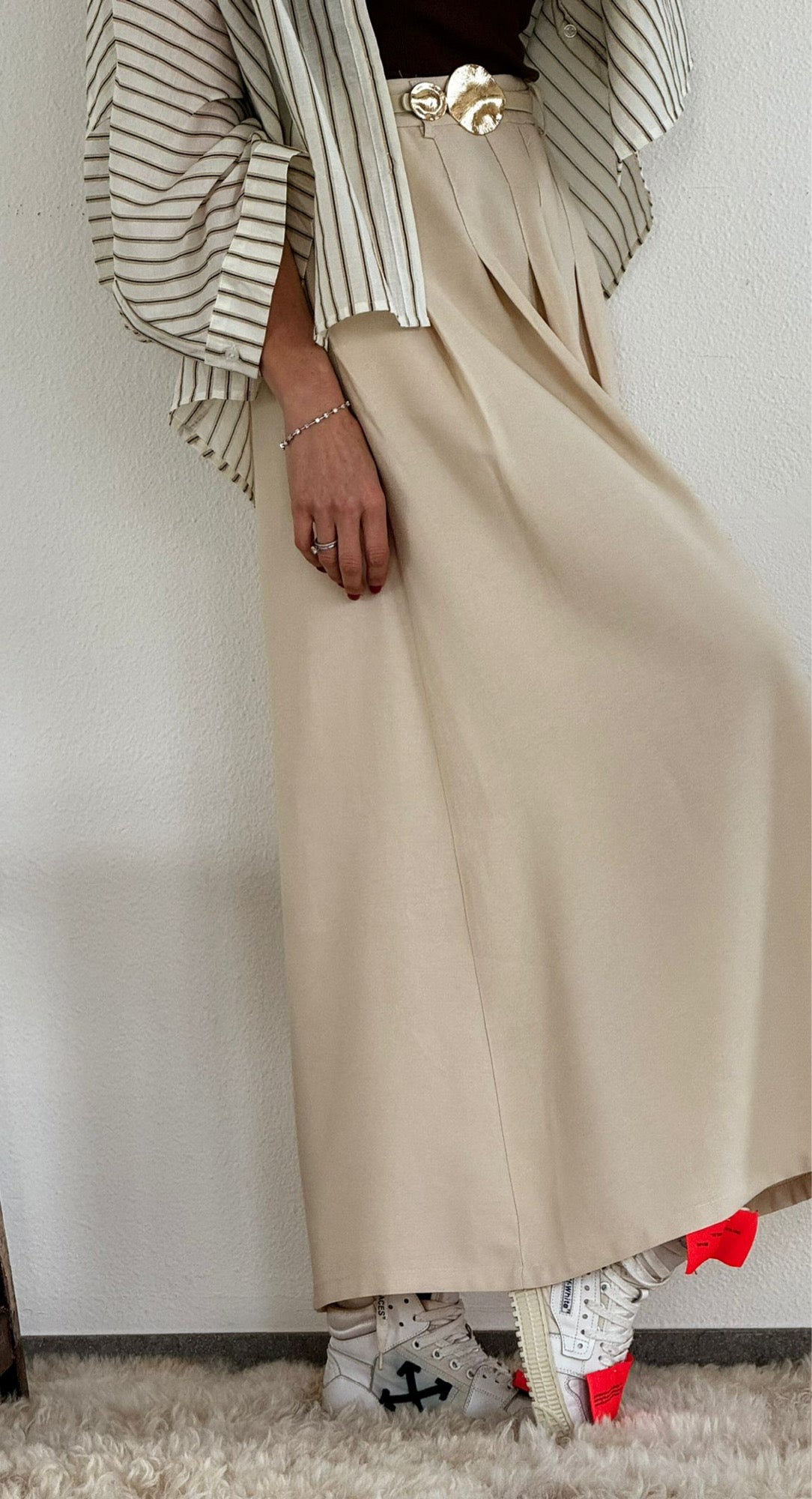 Skirt Vera cream + belt