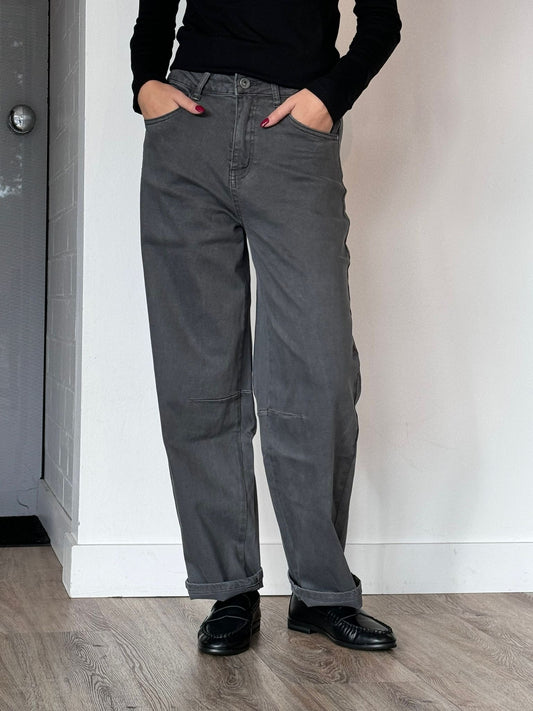 Pants jeans balloon grey