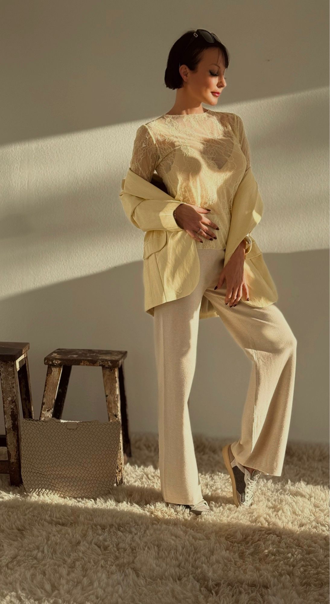 Top Blossom lace yellow