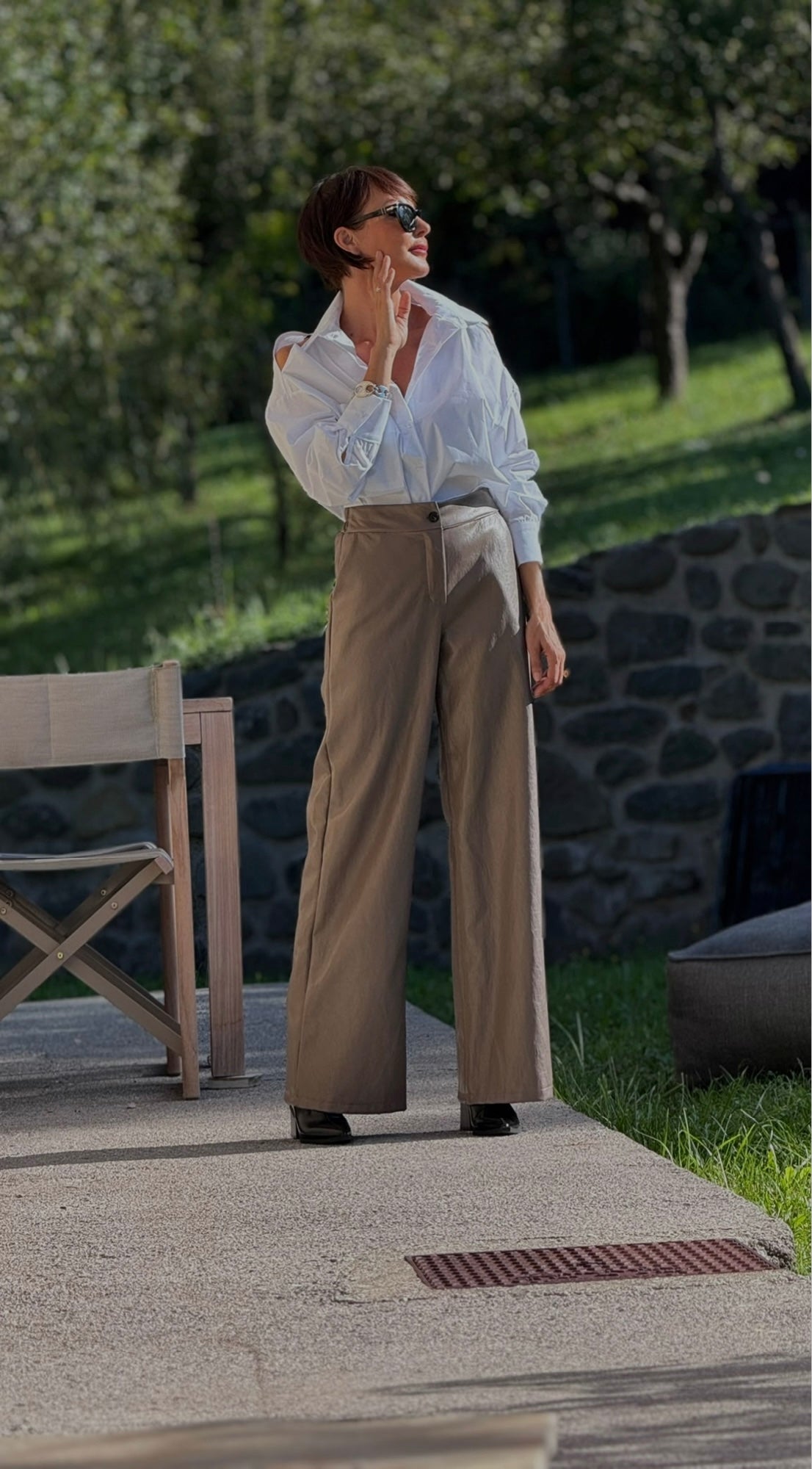 Pants Vero LL straight taupe