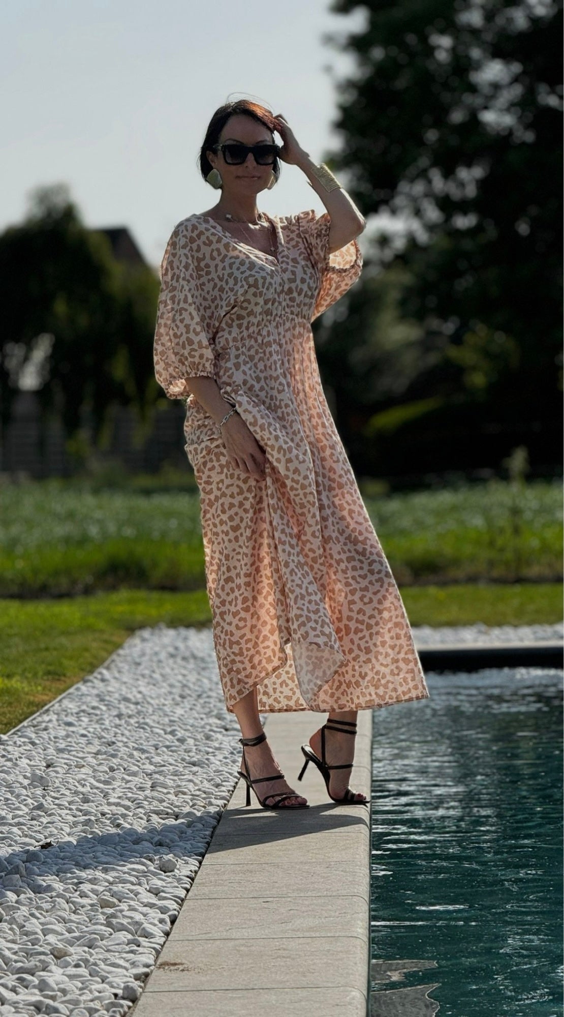 Dress chloe leo sand