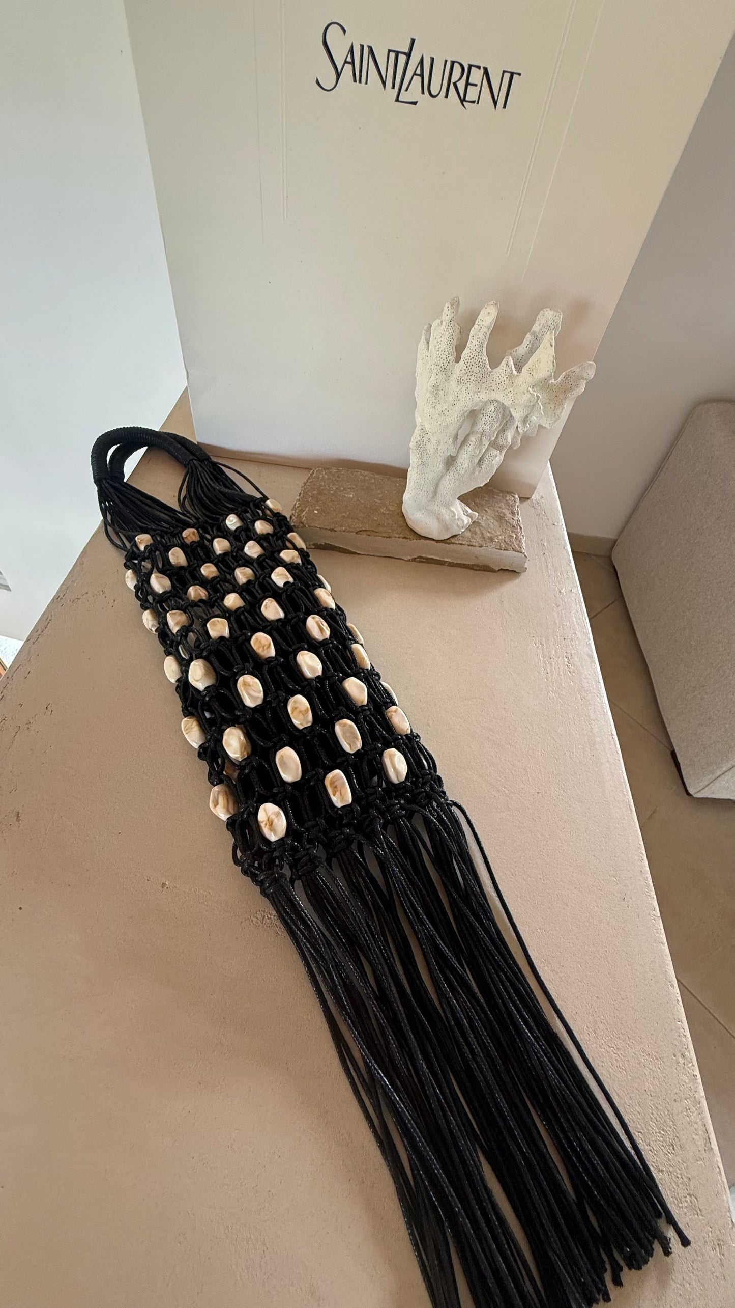Bag Anna beads bicolor