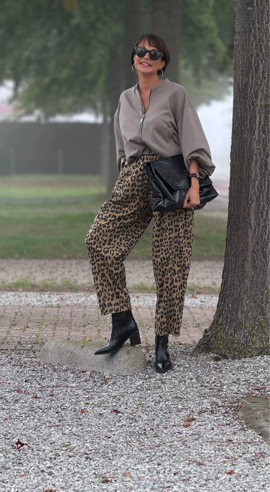 Carlotta leopard pants