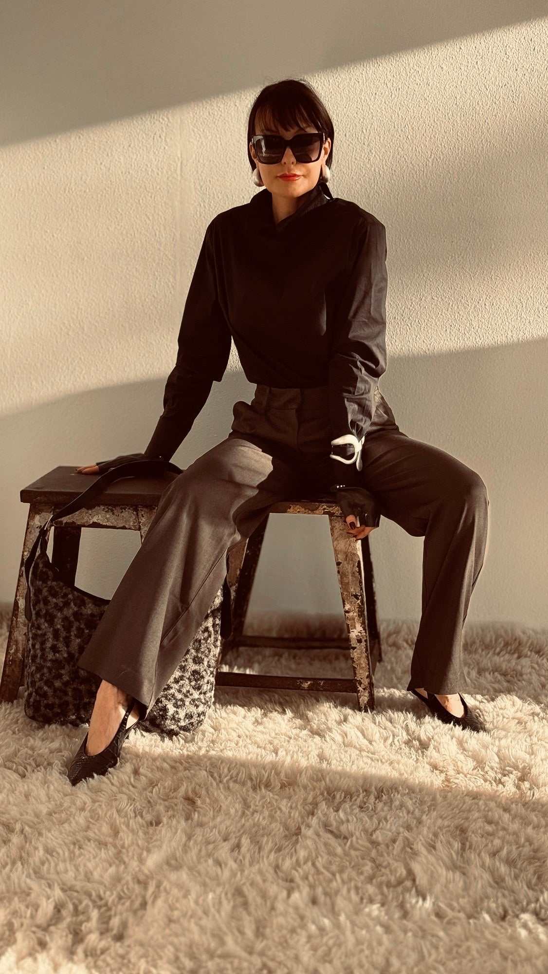 bouton de chemisier noir