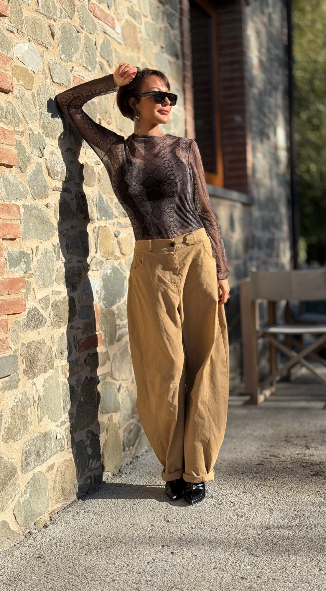 Pants Celia camel