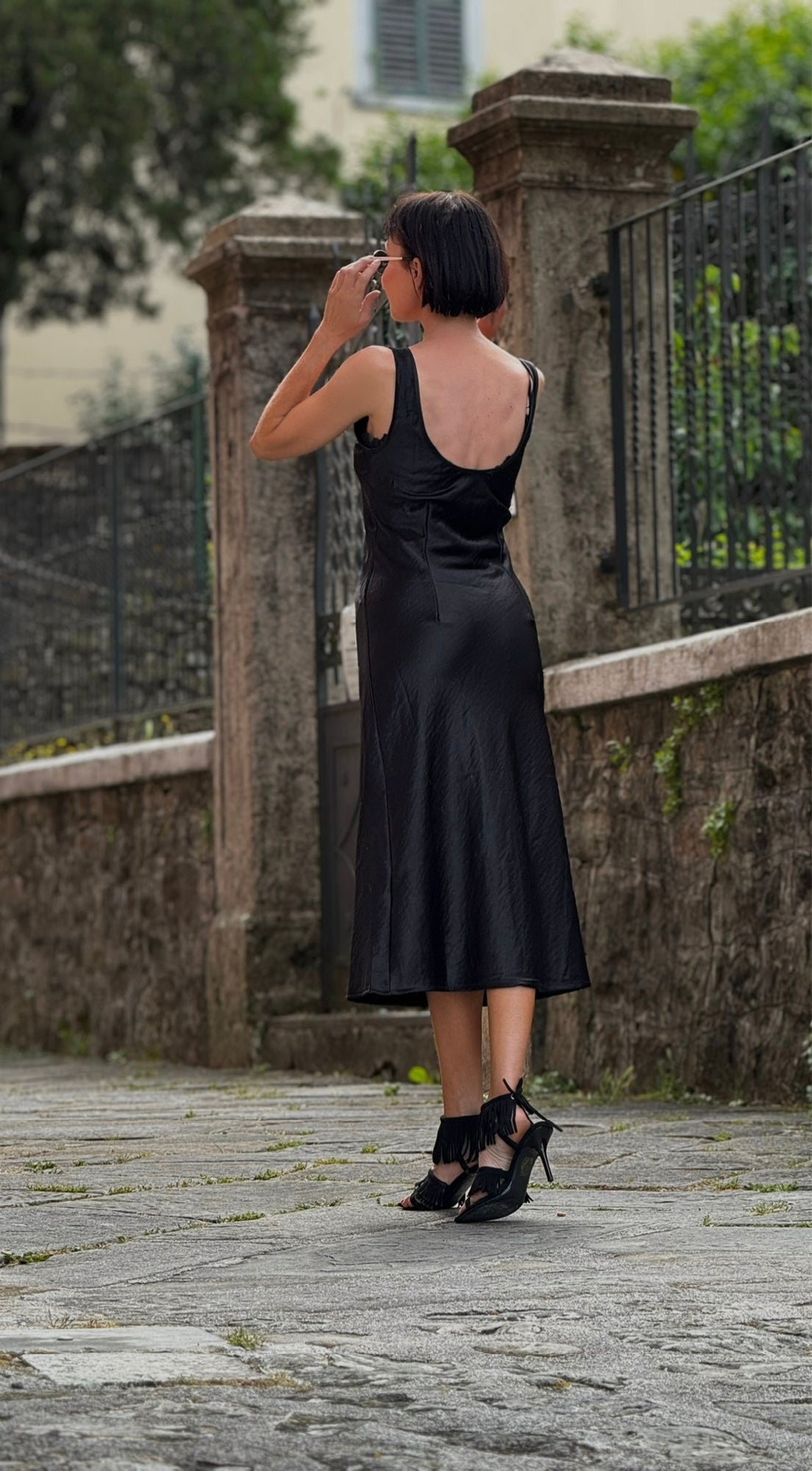 Dress Daisy satin black