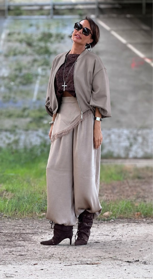 Jacket Donna bomber taupe