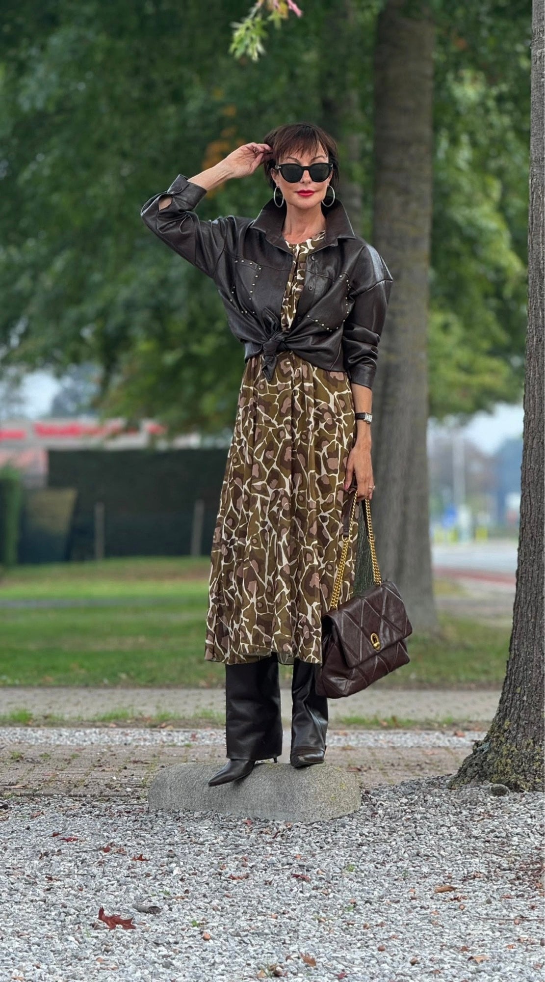 Veste Allegra clous chocolat