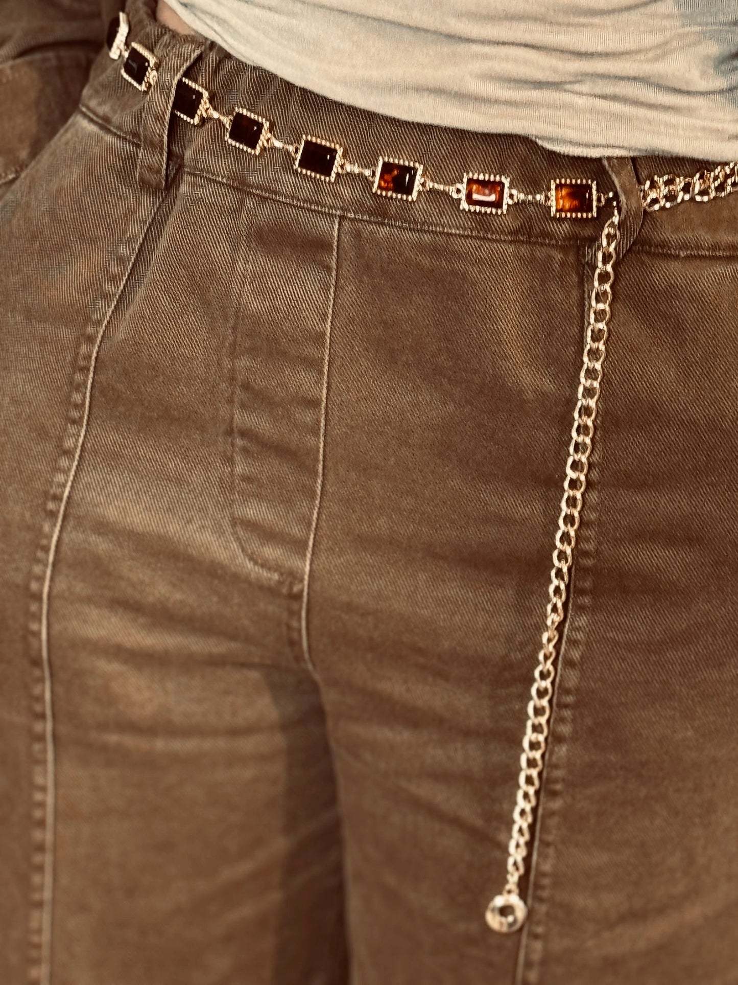 Chaîne de ceinture en acajou