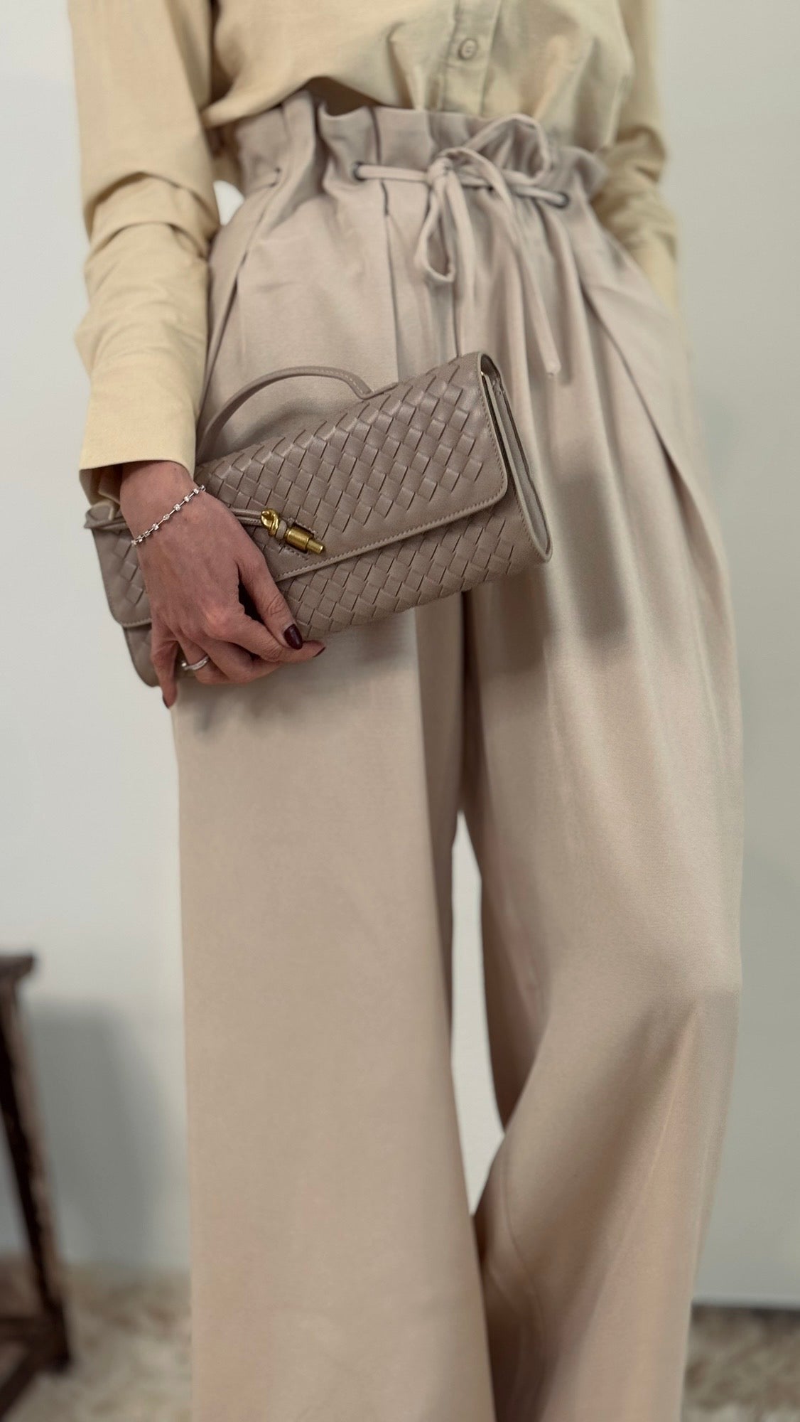 Bag clutch Odette grege