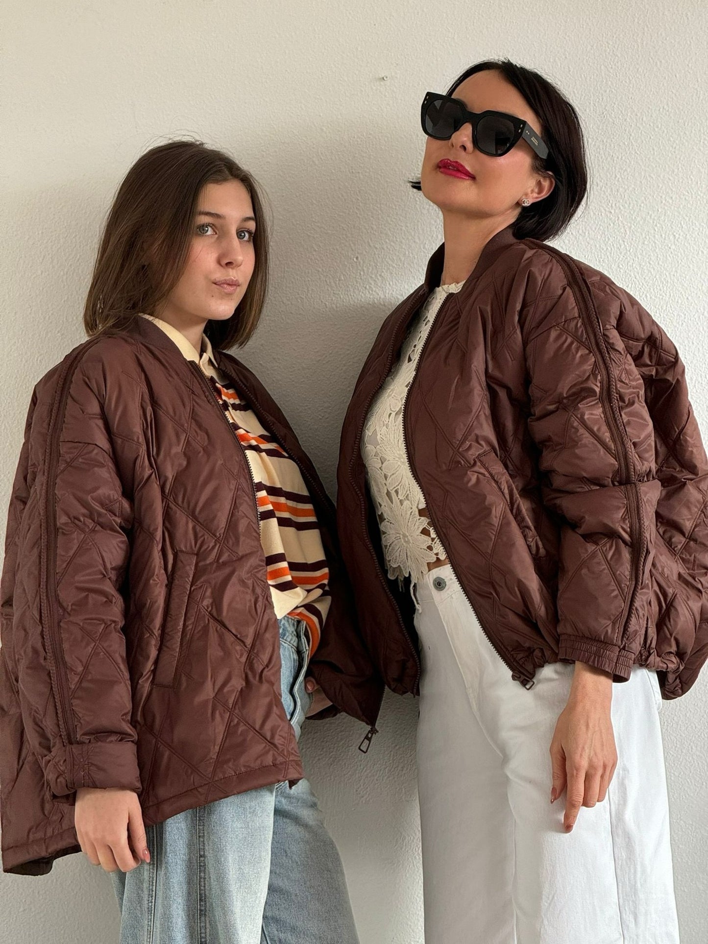 Bomber Justine marrone