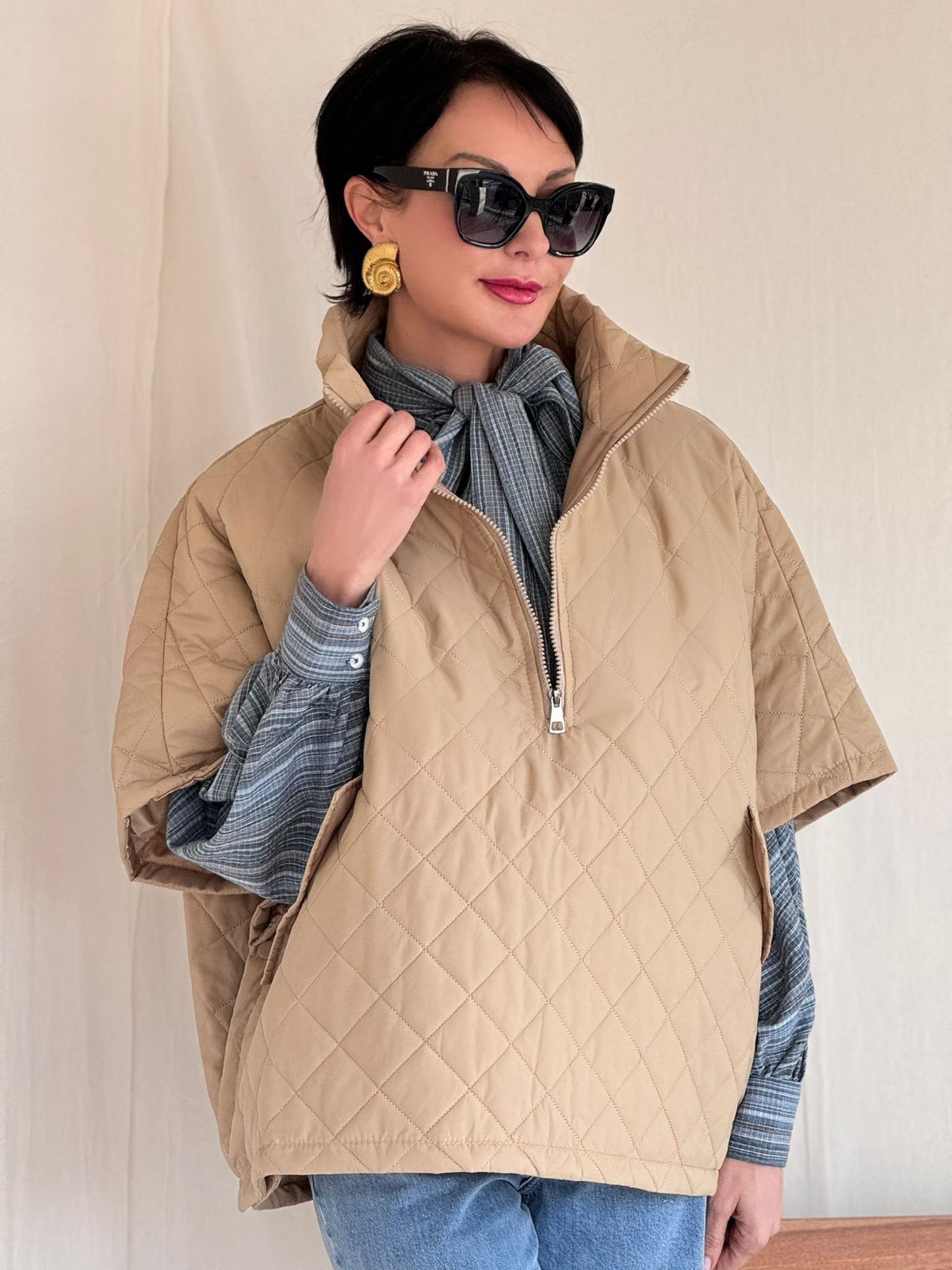 Poncho Elene chameau