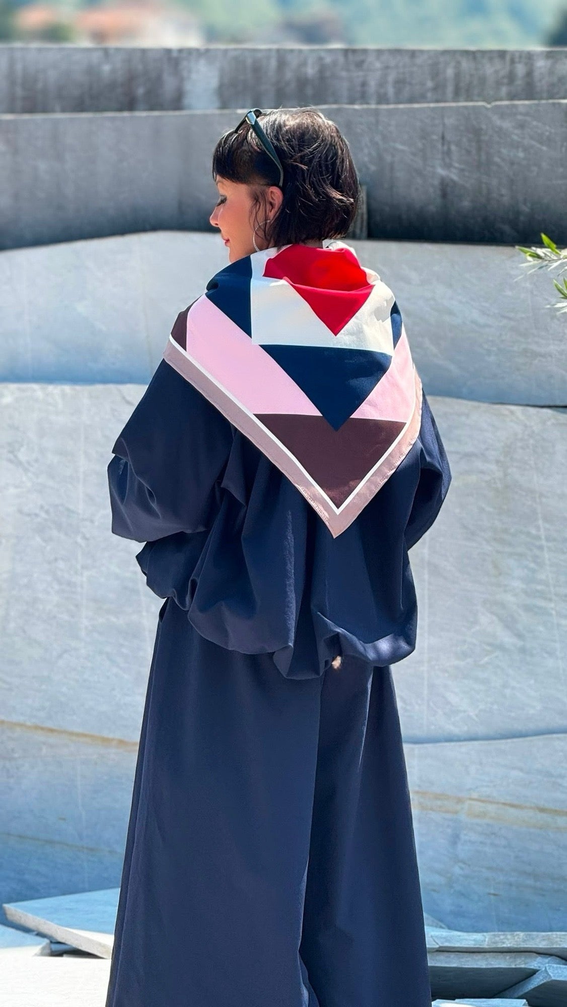 Jacket Lucca incl scarf navy