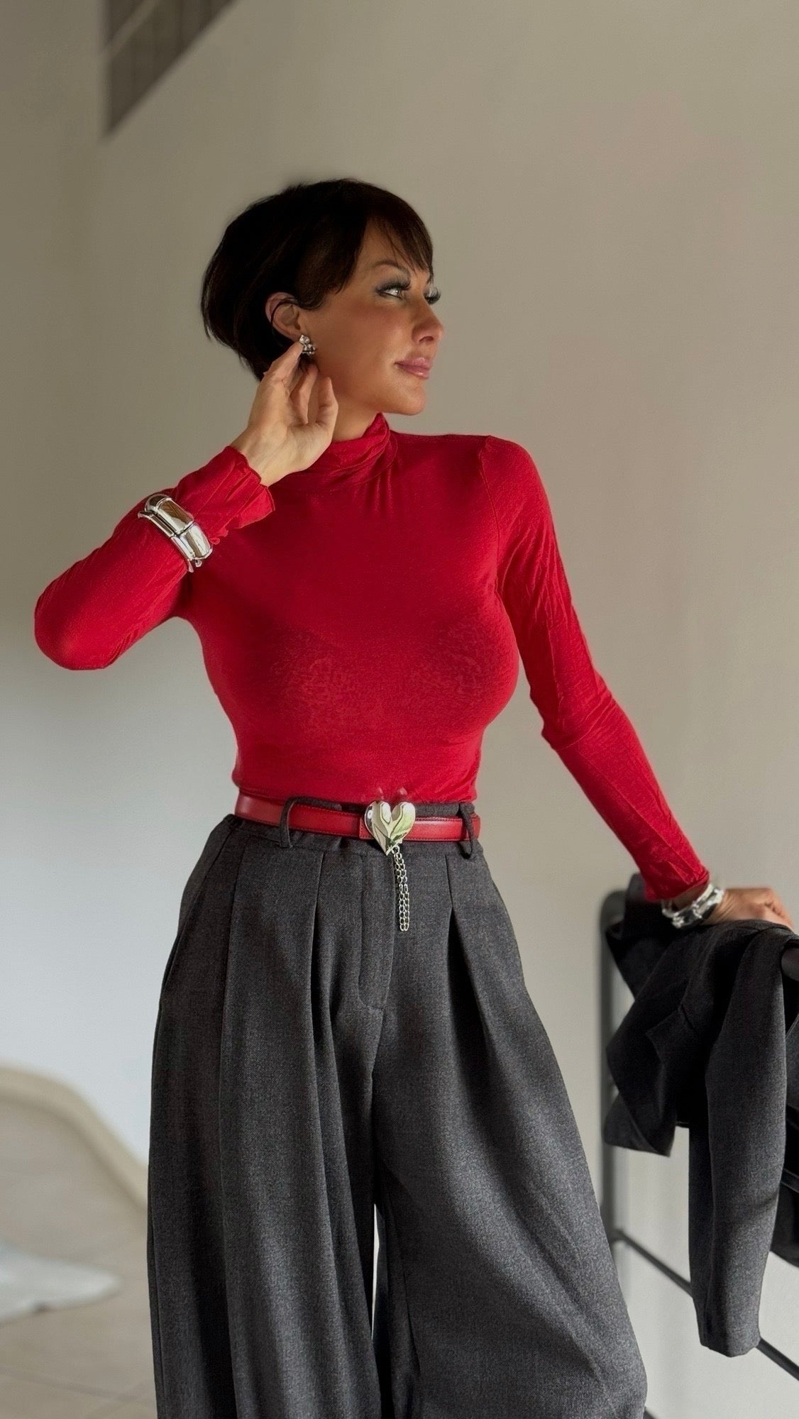 Longsleeve Zita red