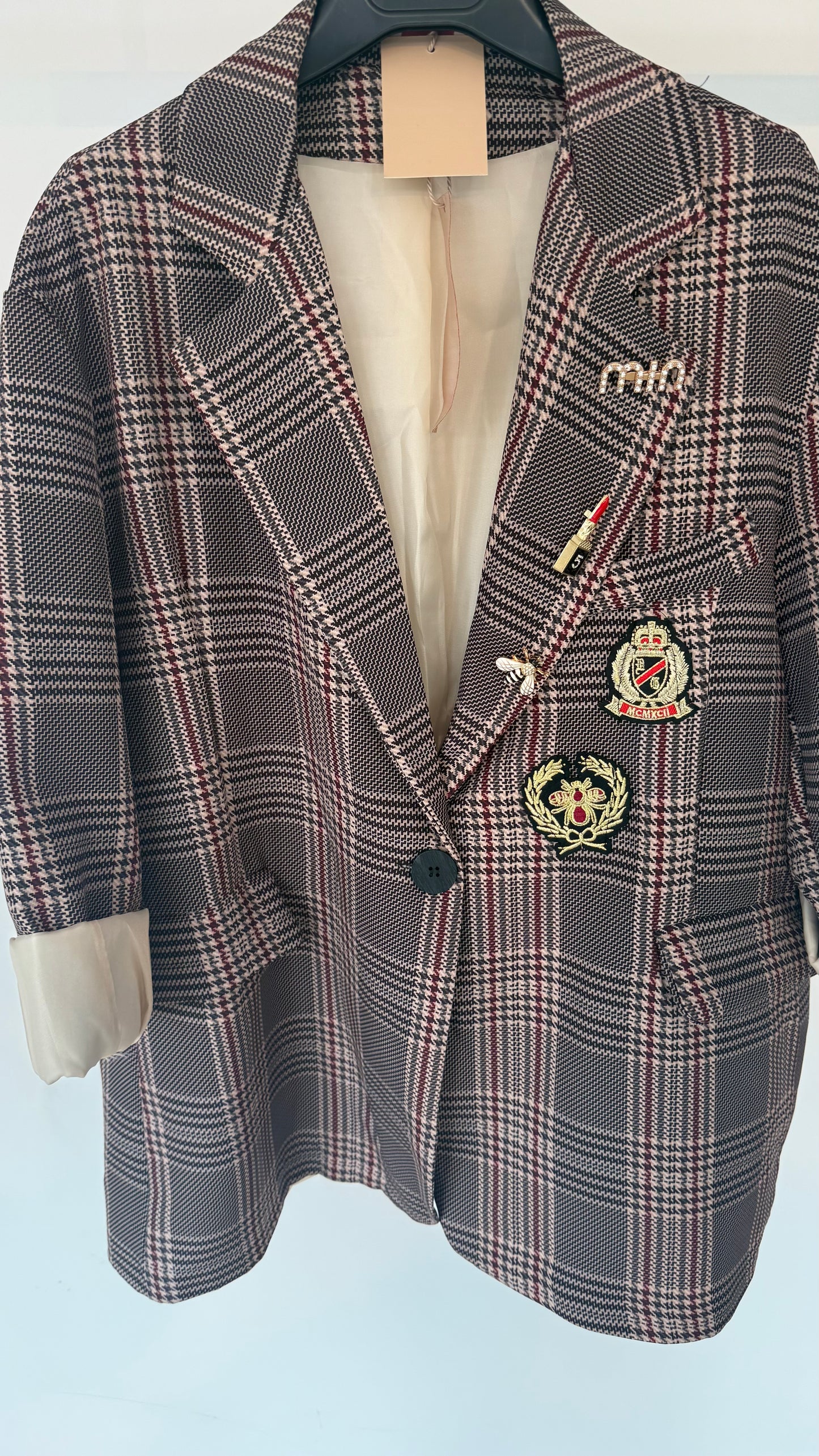 Blazer Min tartan