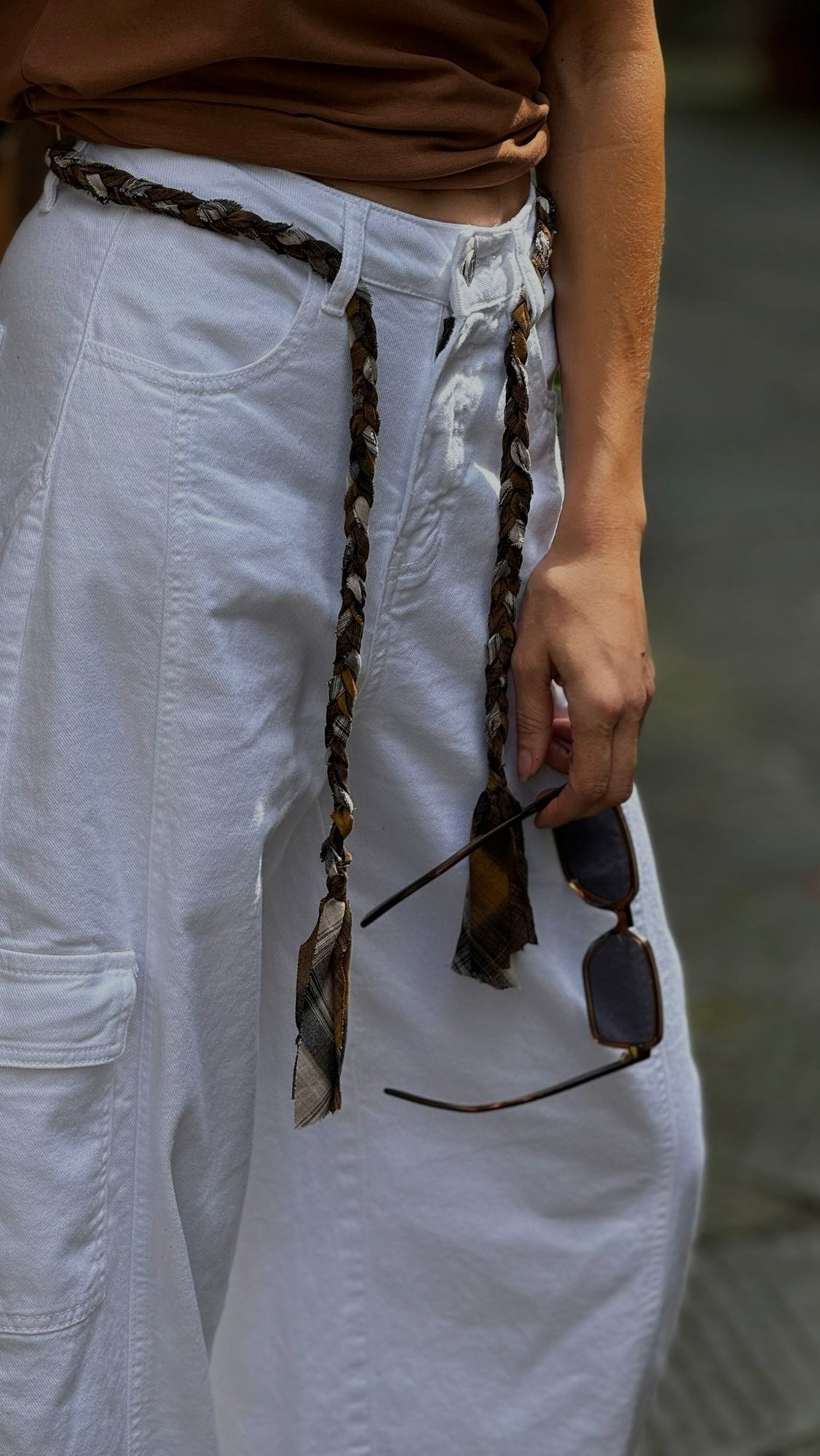 Jeans Suzy white + belt