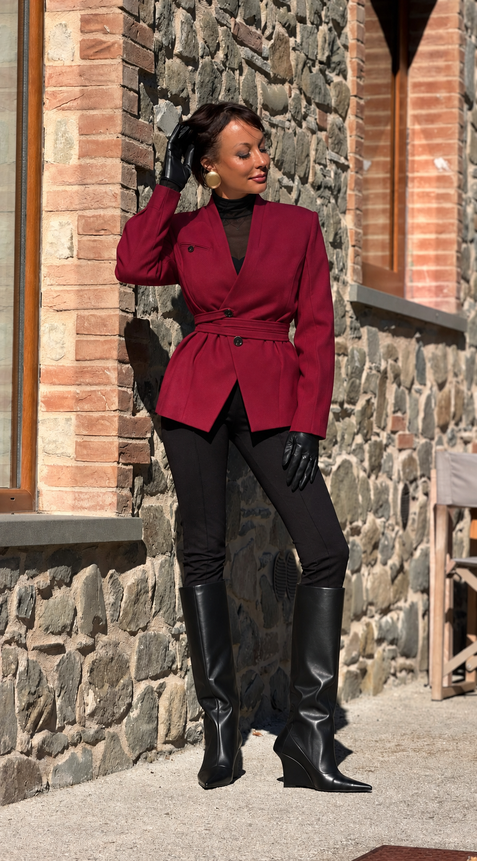 blazer cherry red