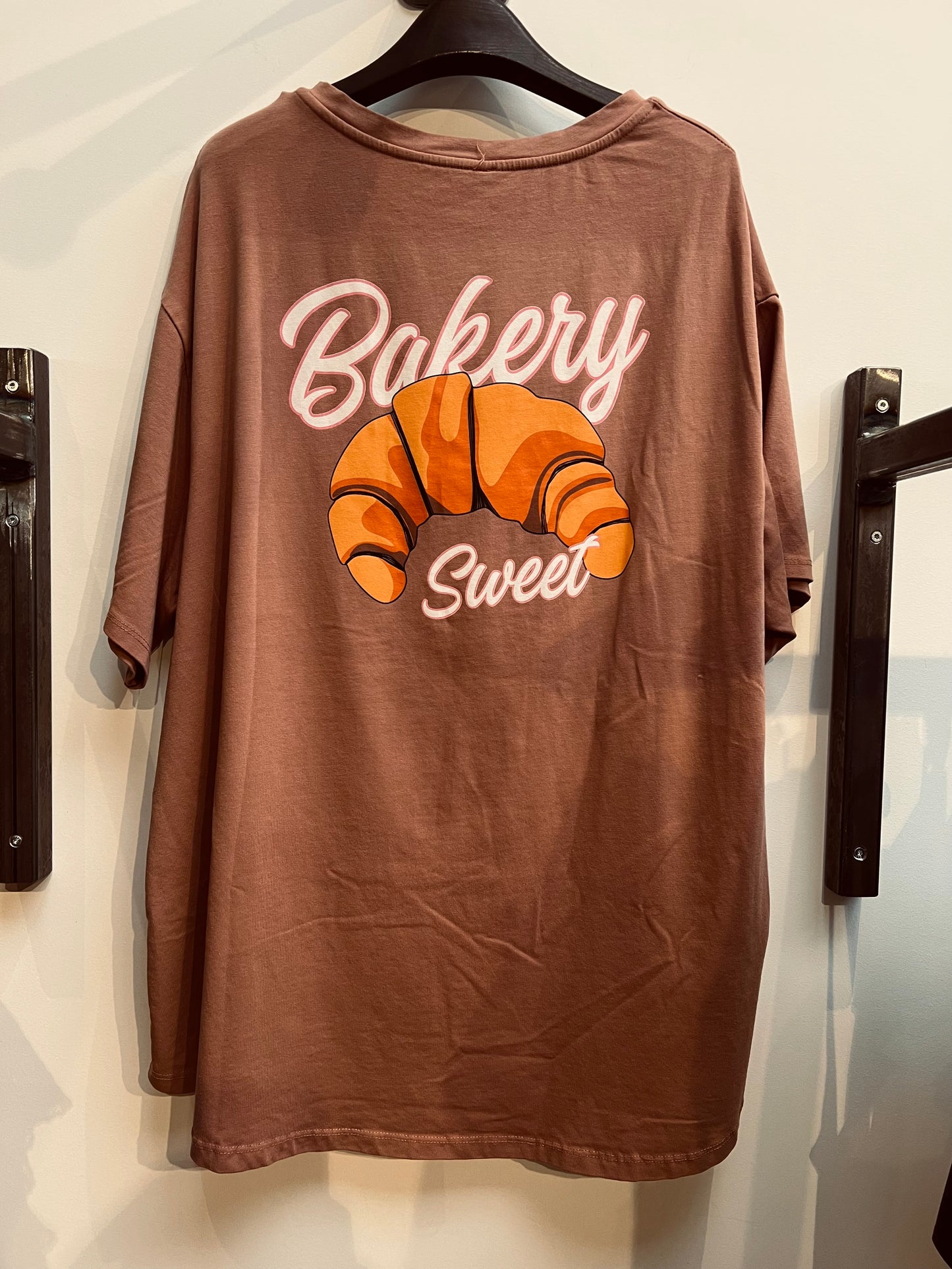 Tee croissant old pink