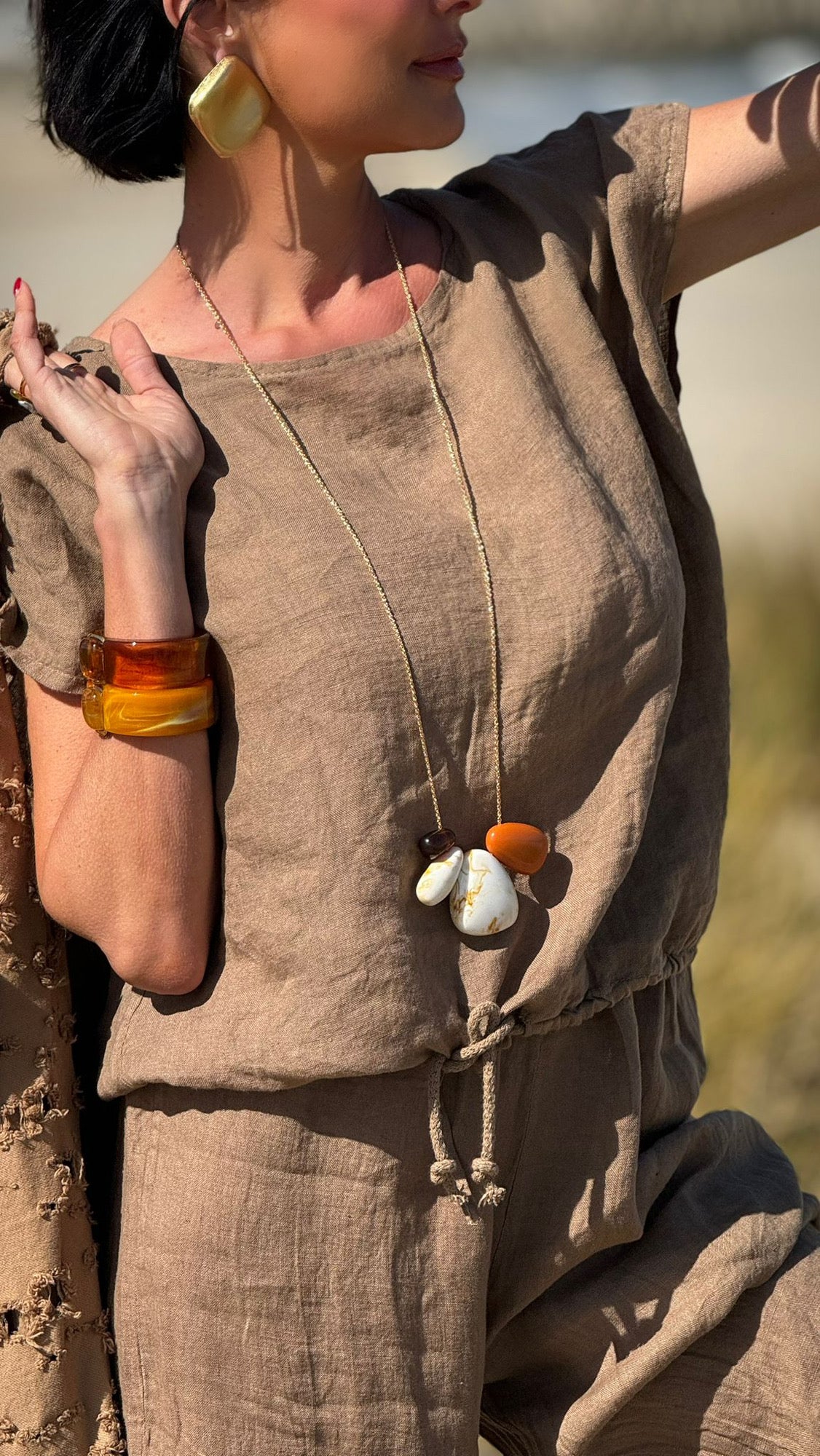 Blouse Ina Corda camel