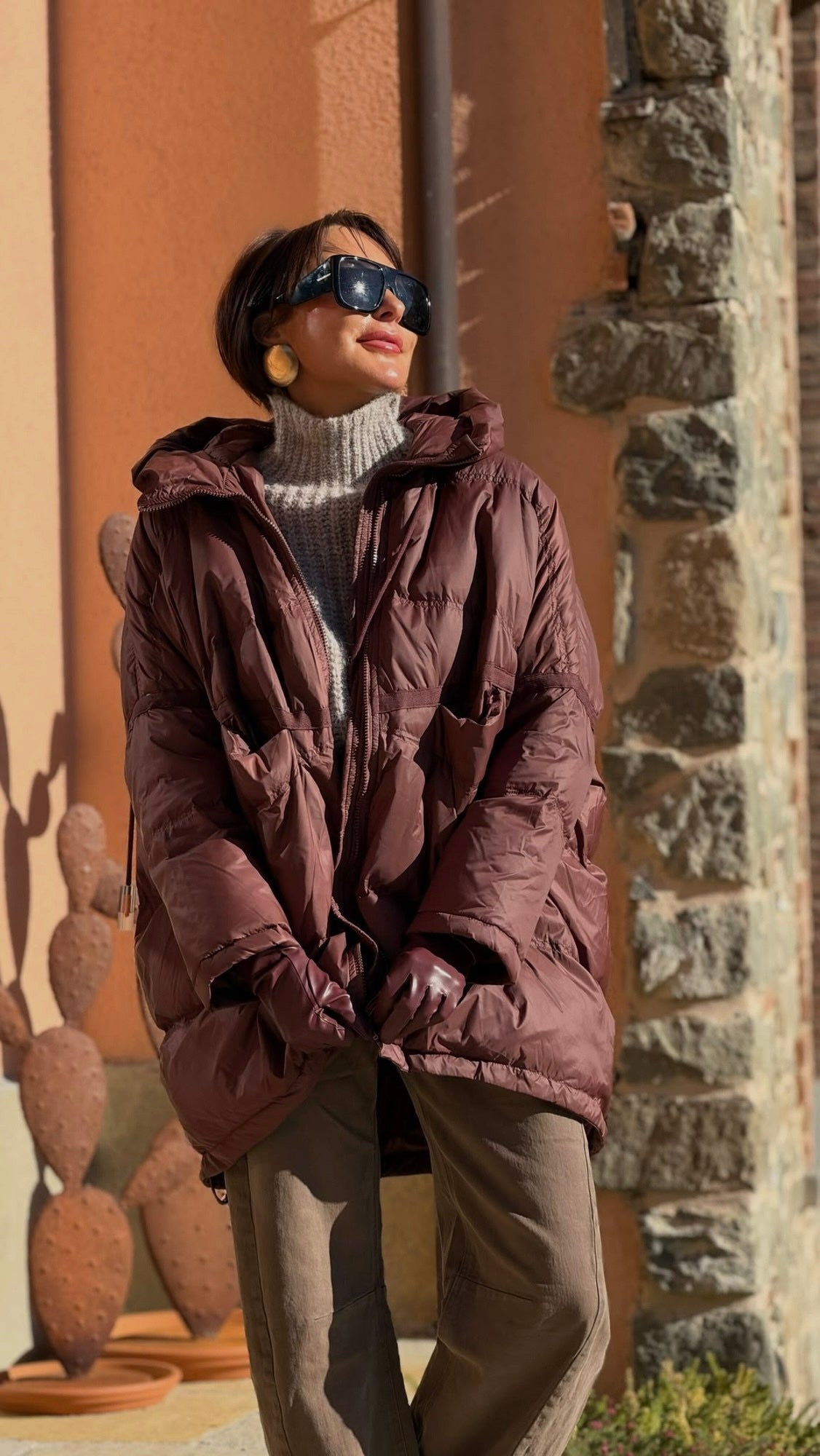 Coat duck choco