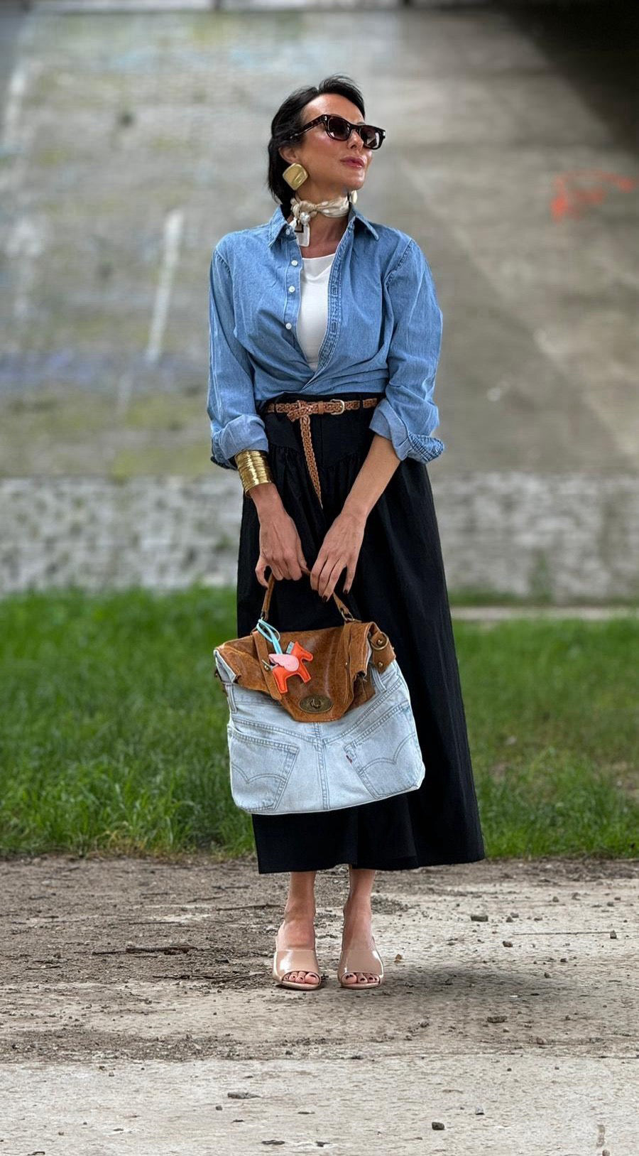 Marie cotton skirt + belt