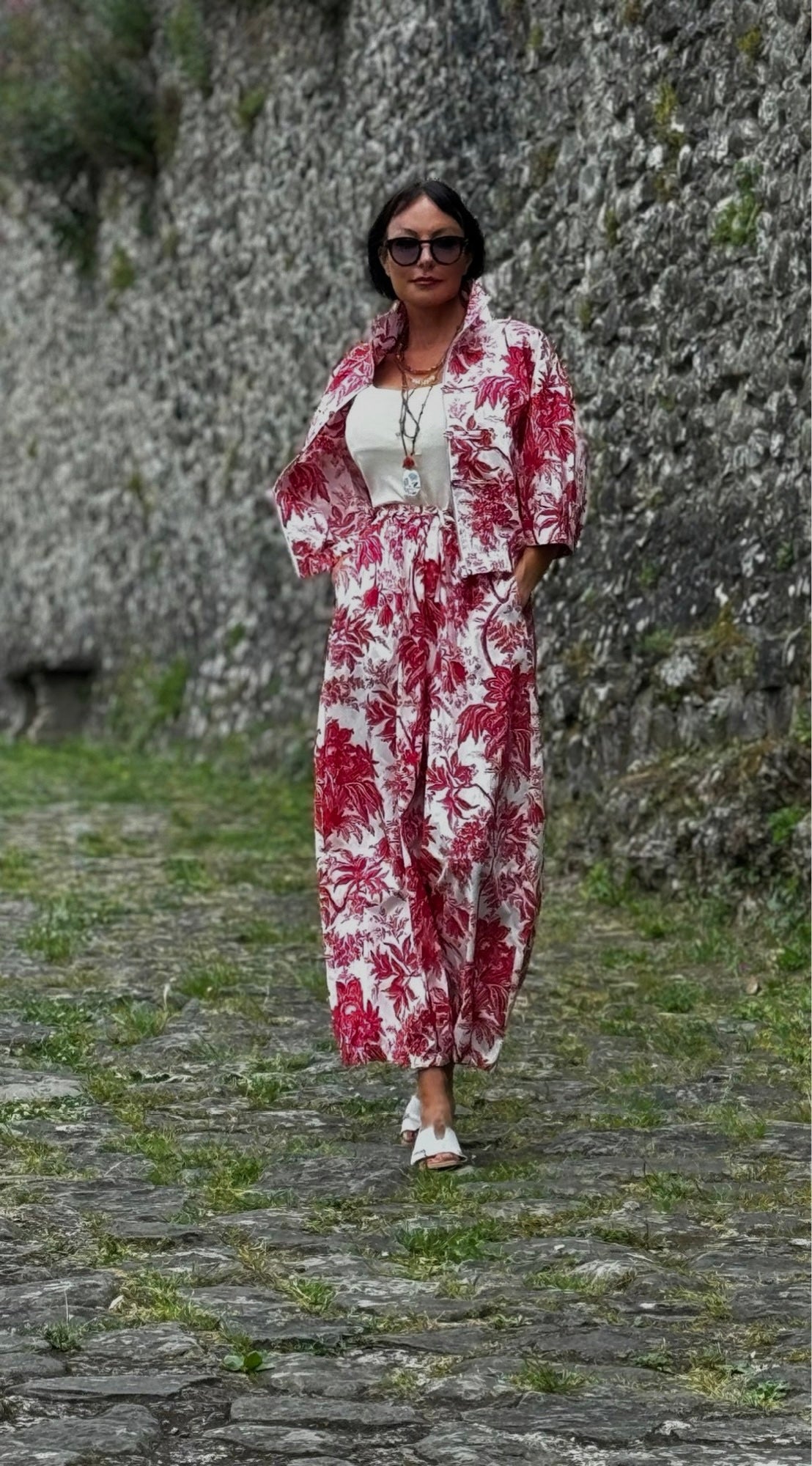 Jacket Ruby printed