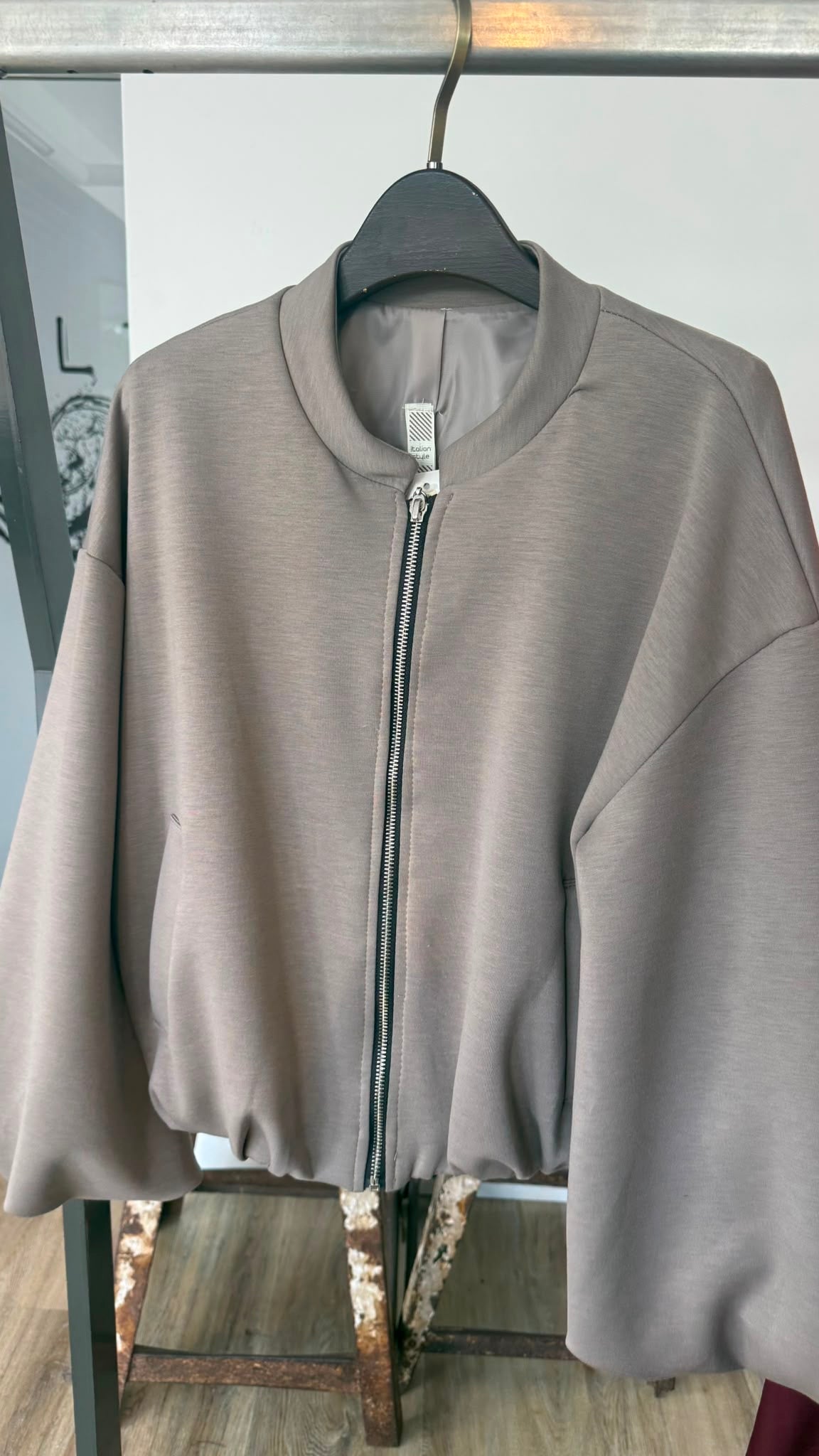 Jacket Donna bomber taupe