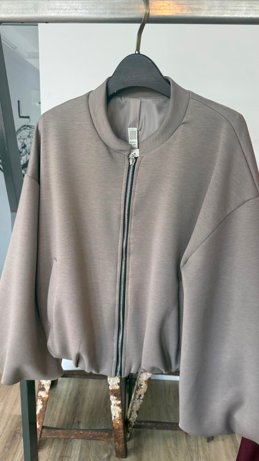 Jacket Donna bomber taupe