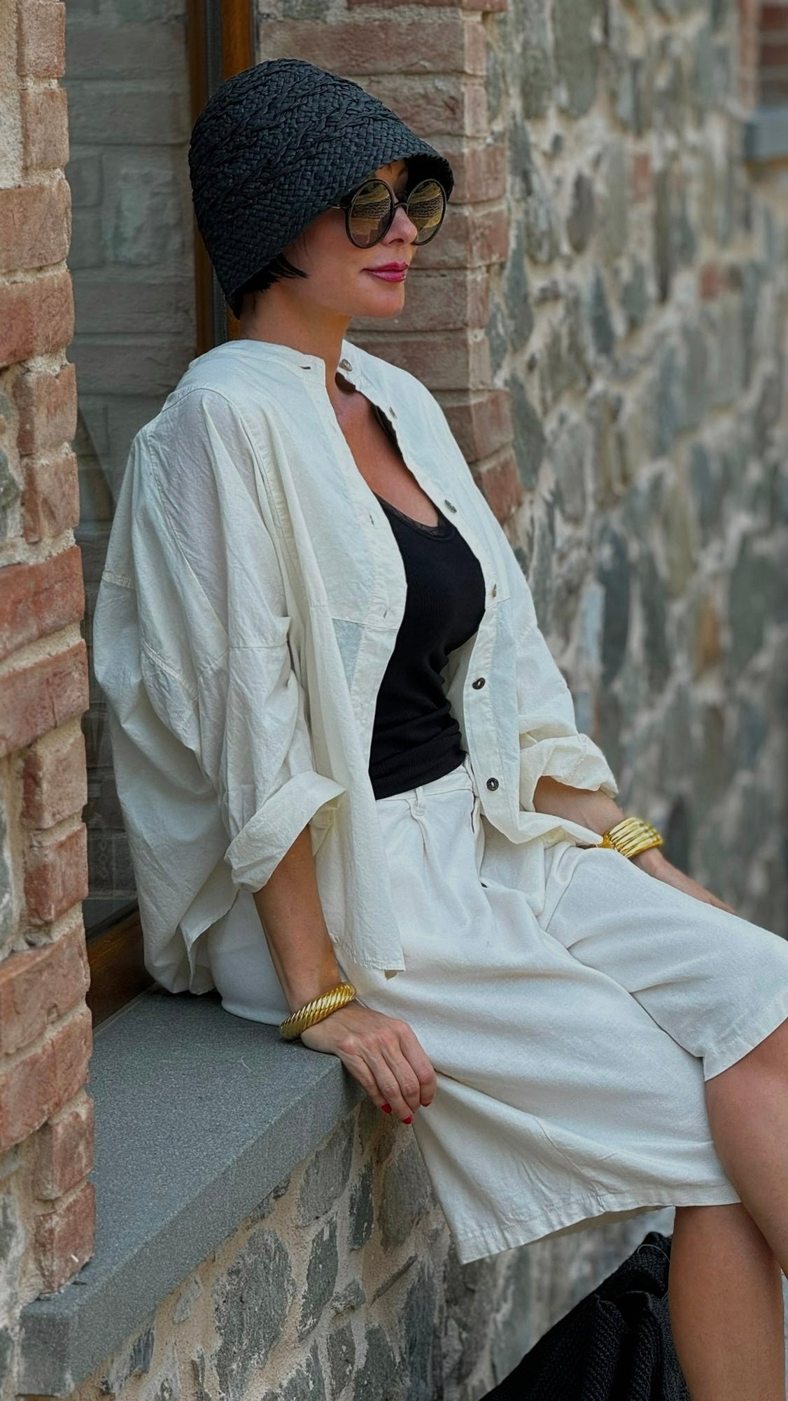 Bermuda Bo linen cream