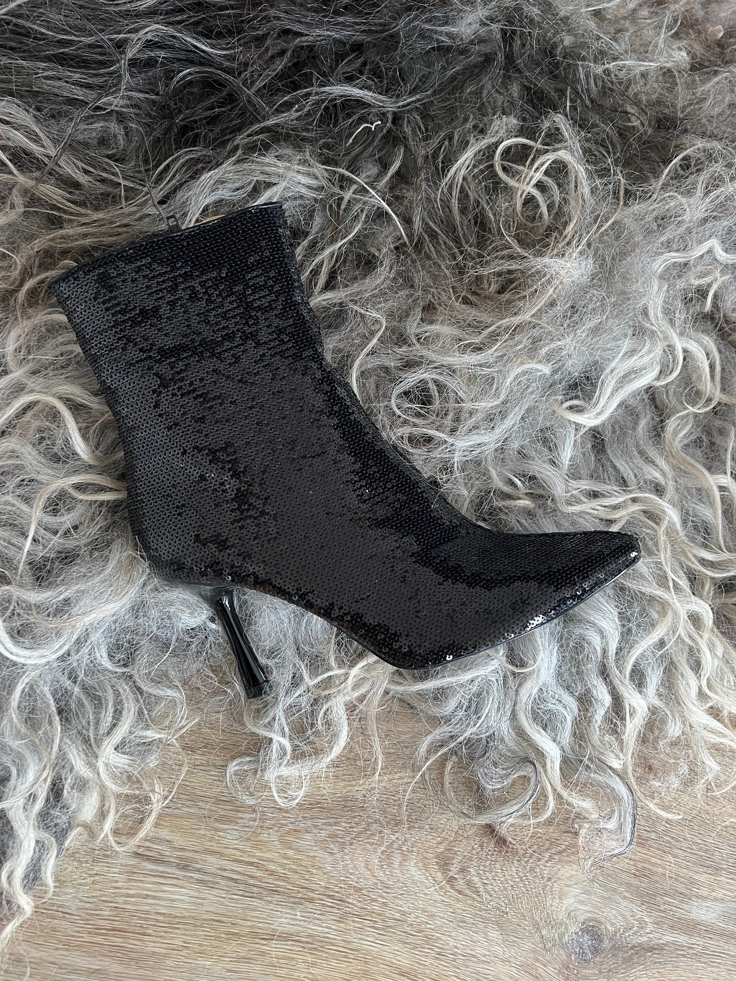 Boots sequins nero