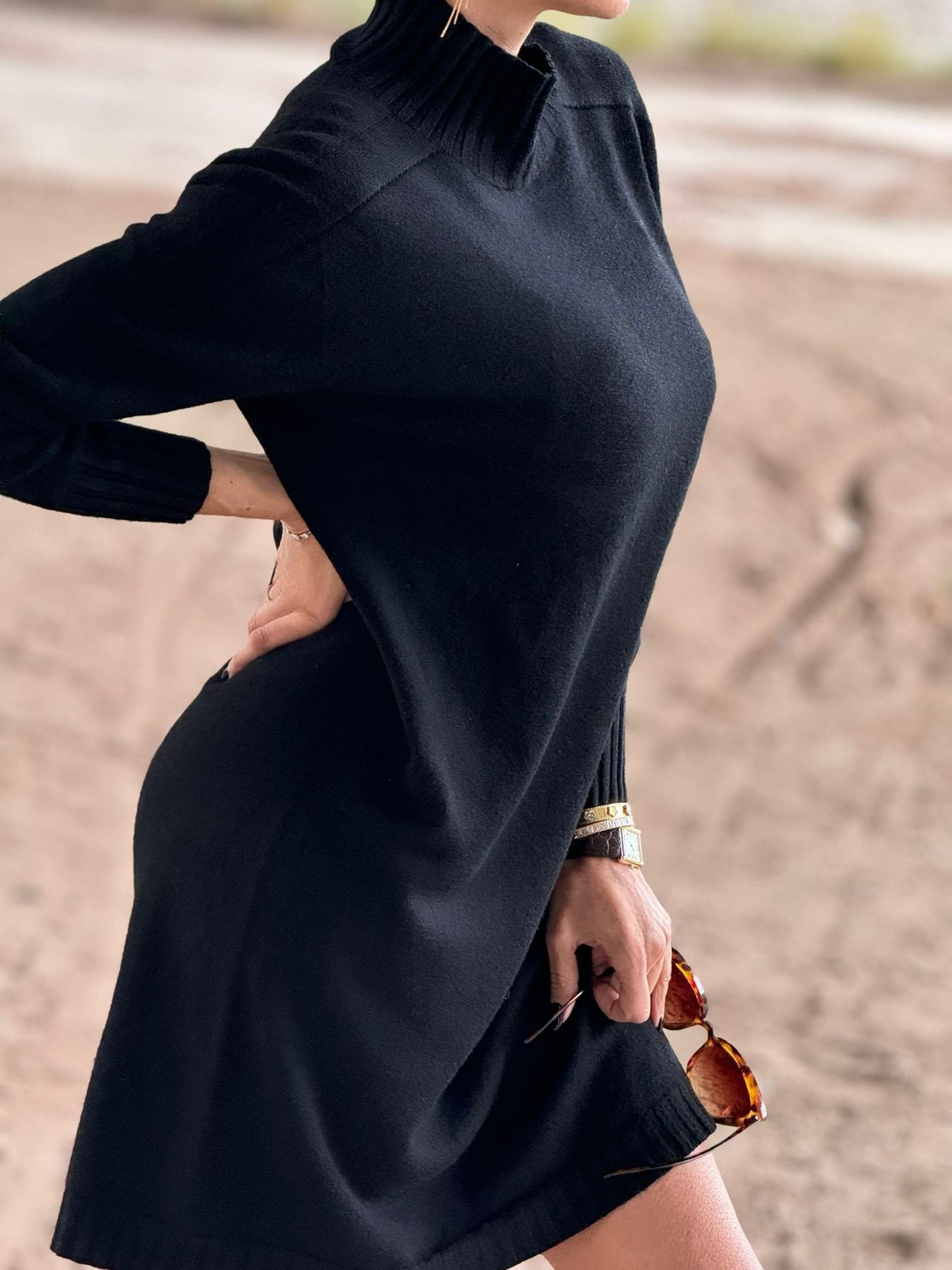 Dress Vera tricot black