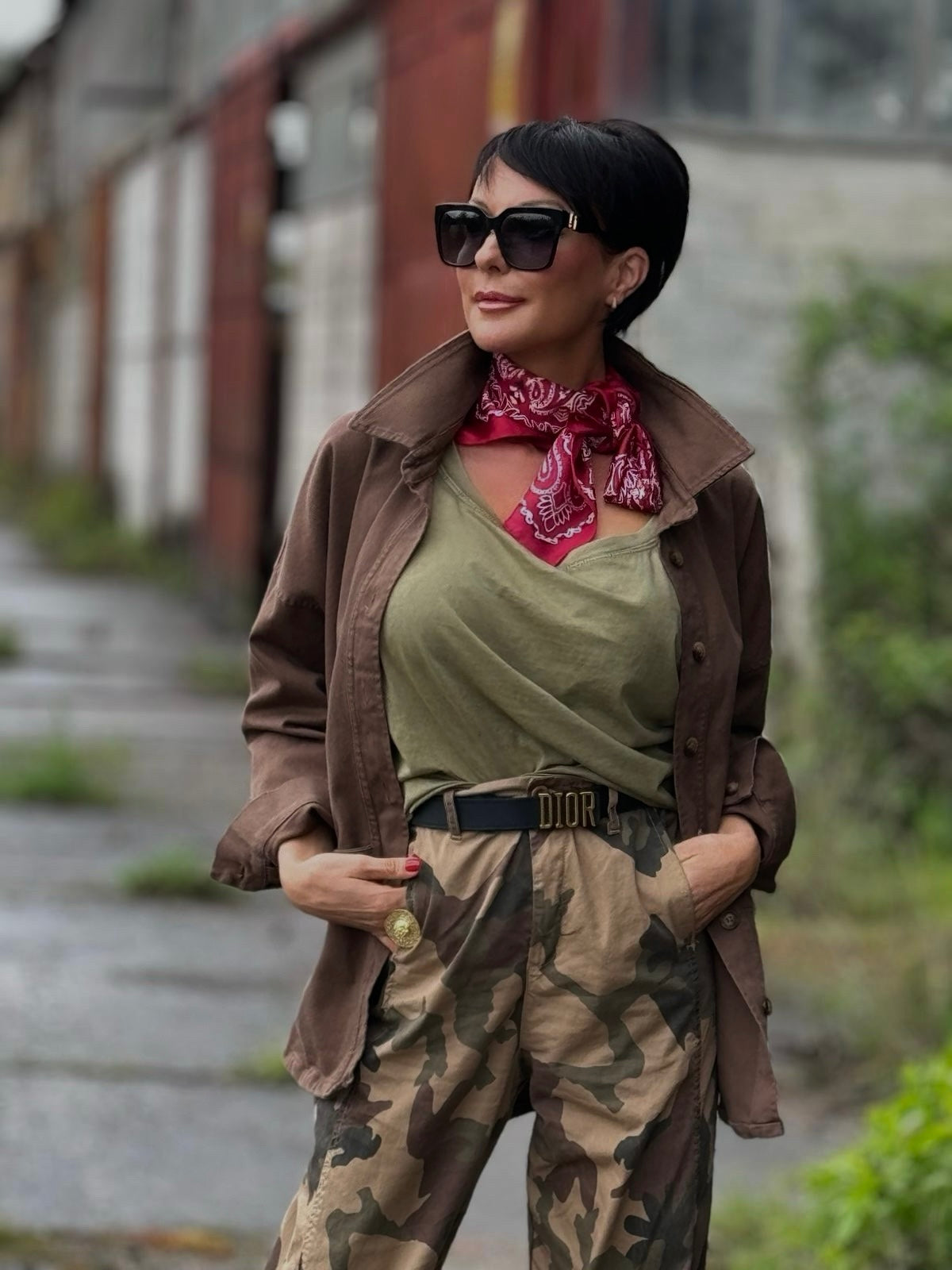 Jacket raw maronne